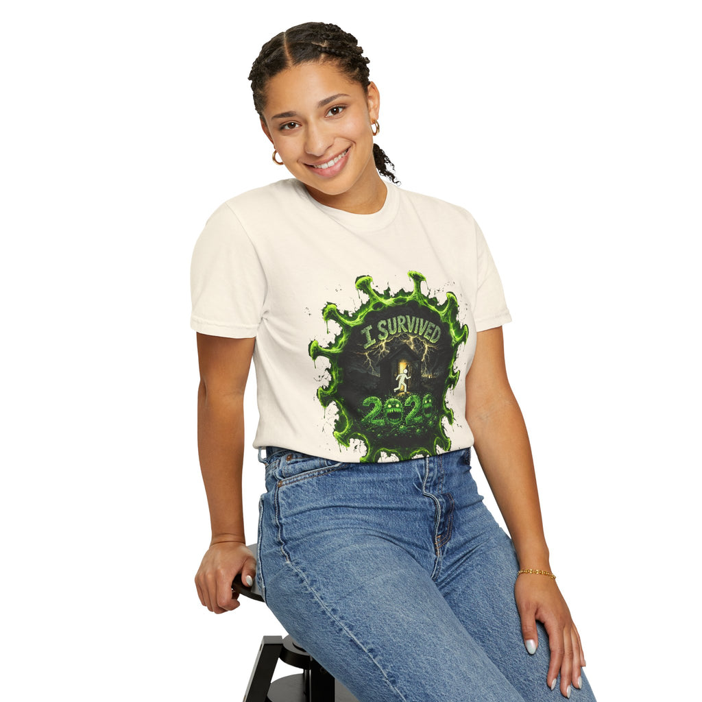 I Survived 2020 — Director's Cut S1:E5 "Delivery Doomsday" | Pandemic Edition Unisex Garment-Dyed T-shirt