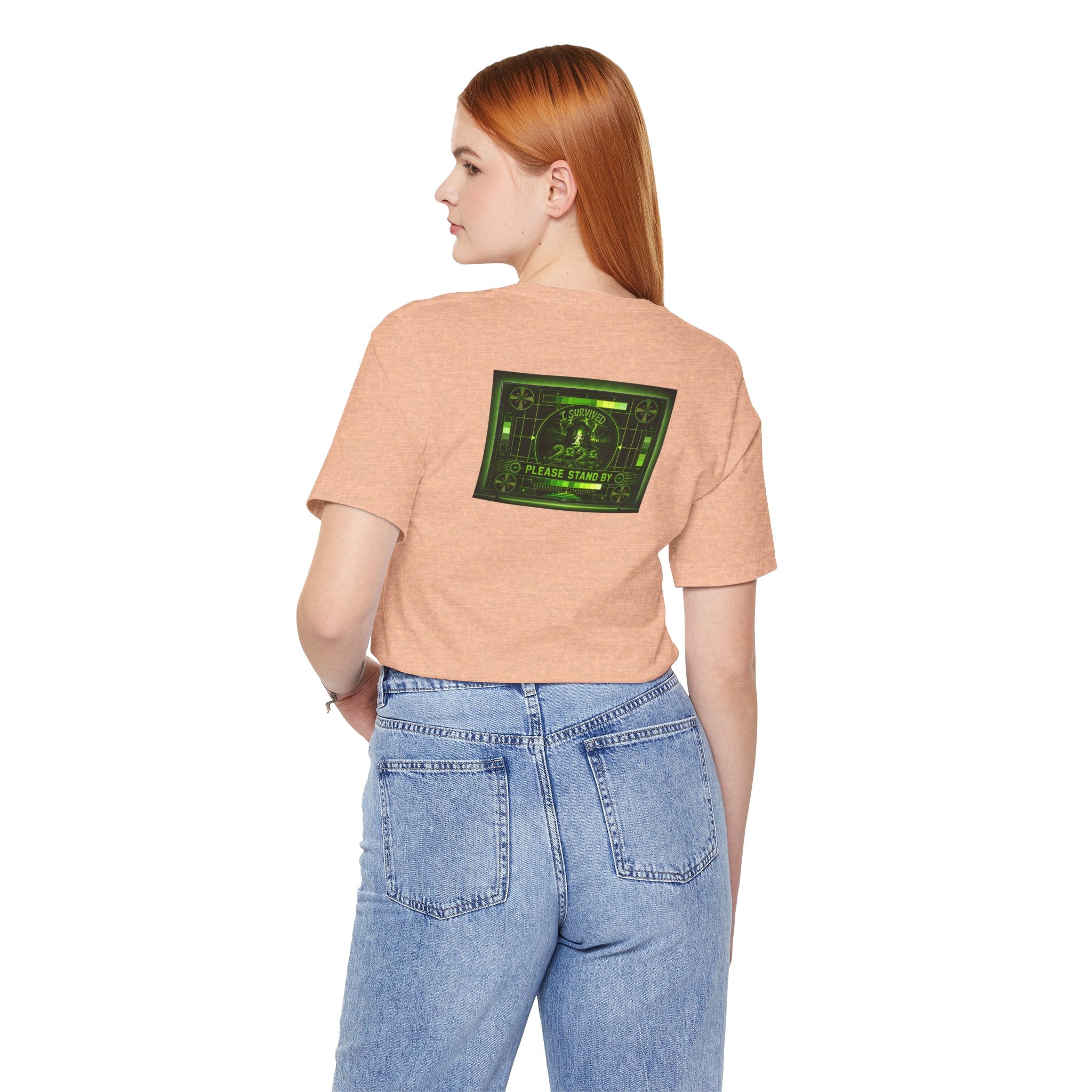 I Survived 2020 — "Please Stand By" Test Pattern Toxic Signal Tee Summer Premiere Unisex Jersey Short Sleeve Tee