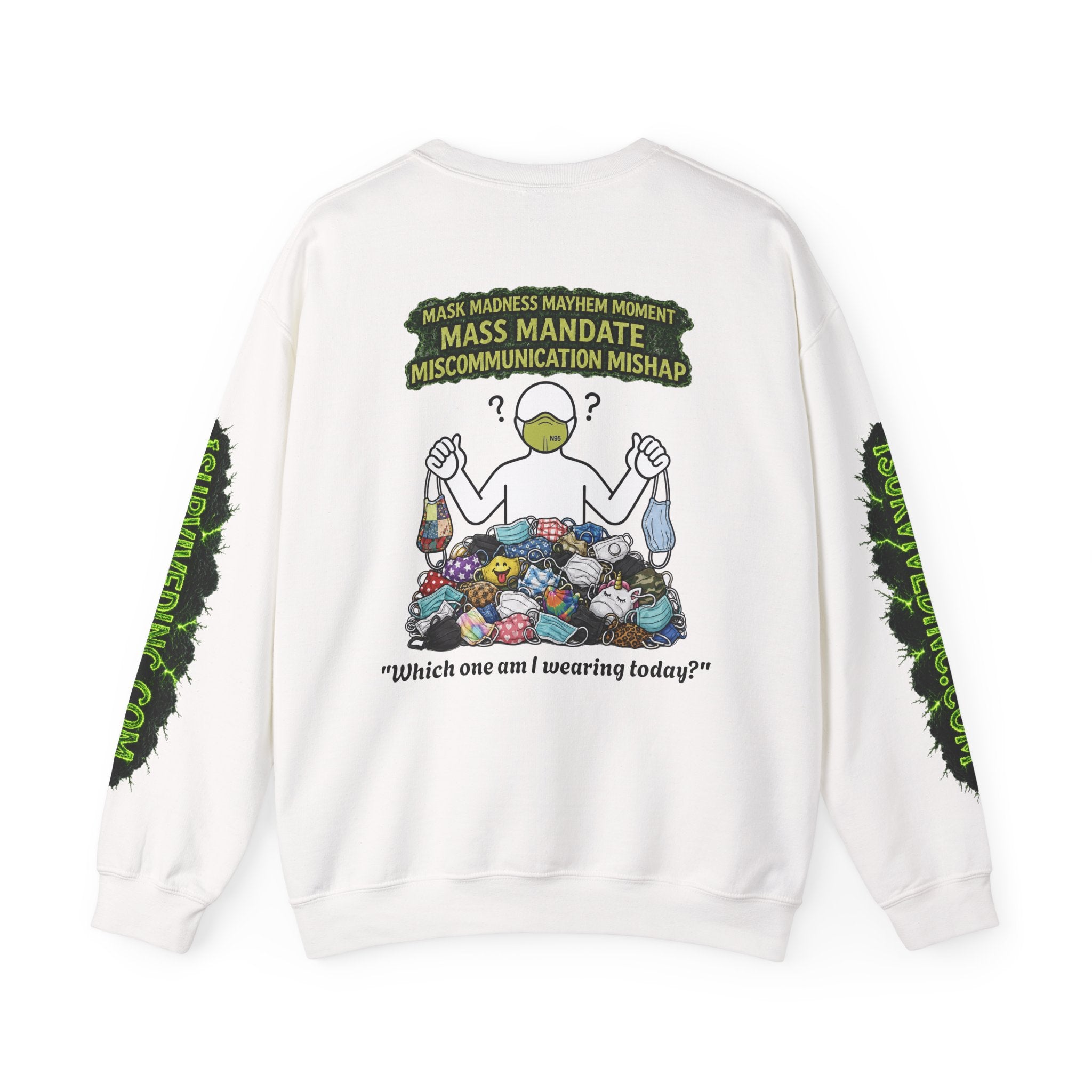 I Survived 2020 — S1:E4 "Mask Madness Mayhem Moment" | Pandemic Edition Unisex Heavy Blend™ Crewneck Sweatshirt