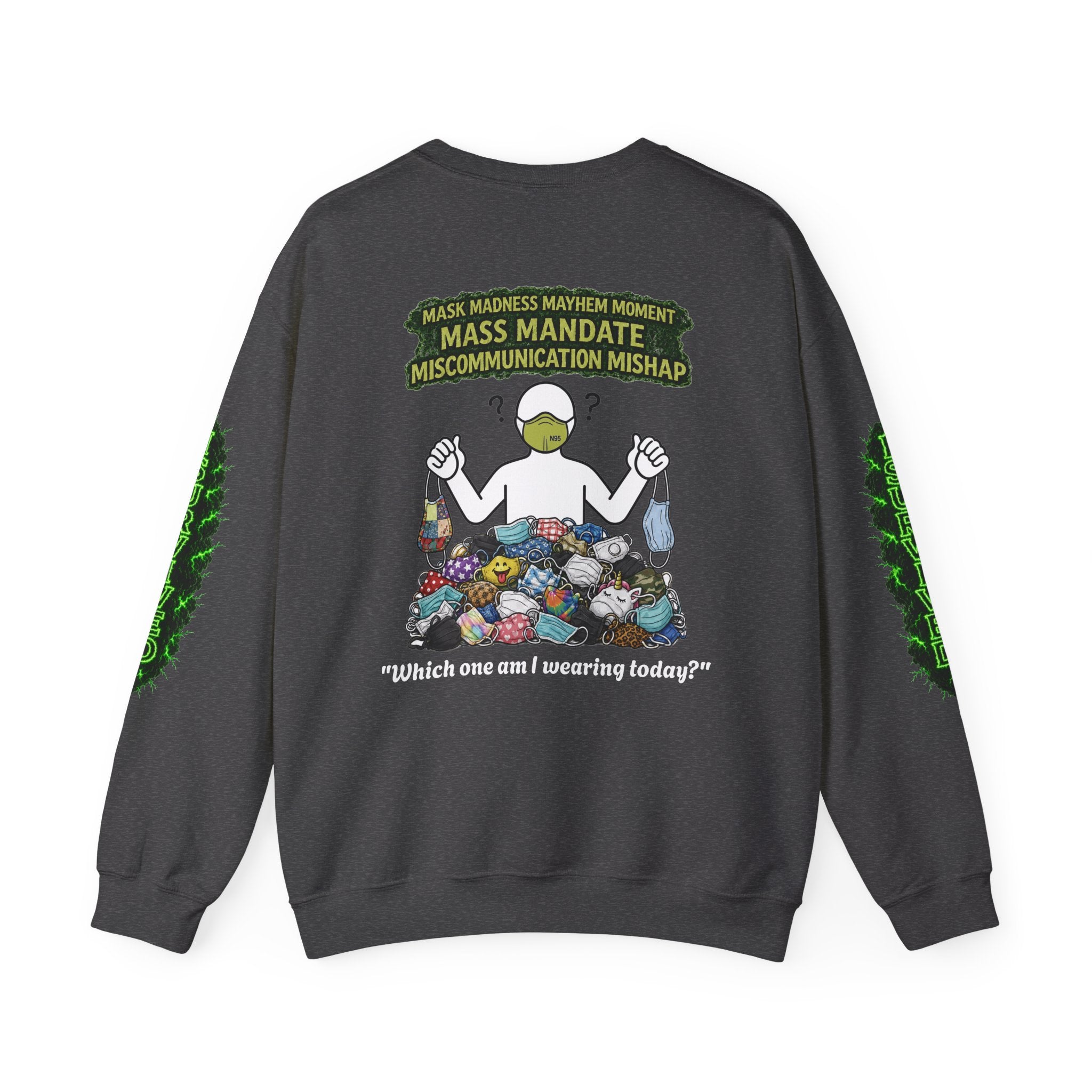 I Survived 2020 — Director's Cut S1:E4 "Mask Madness Mayhem Moment" | Pandemic Edition Unisex Heavy Blend™ Crewneck Sweatshirt