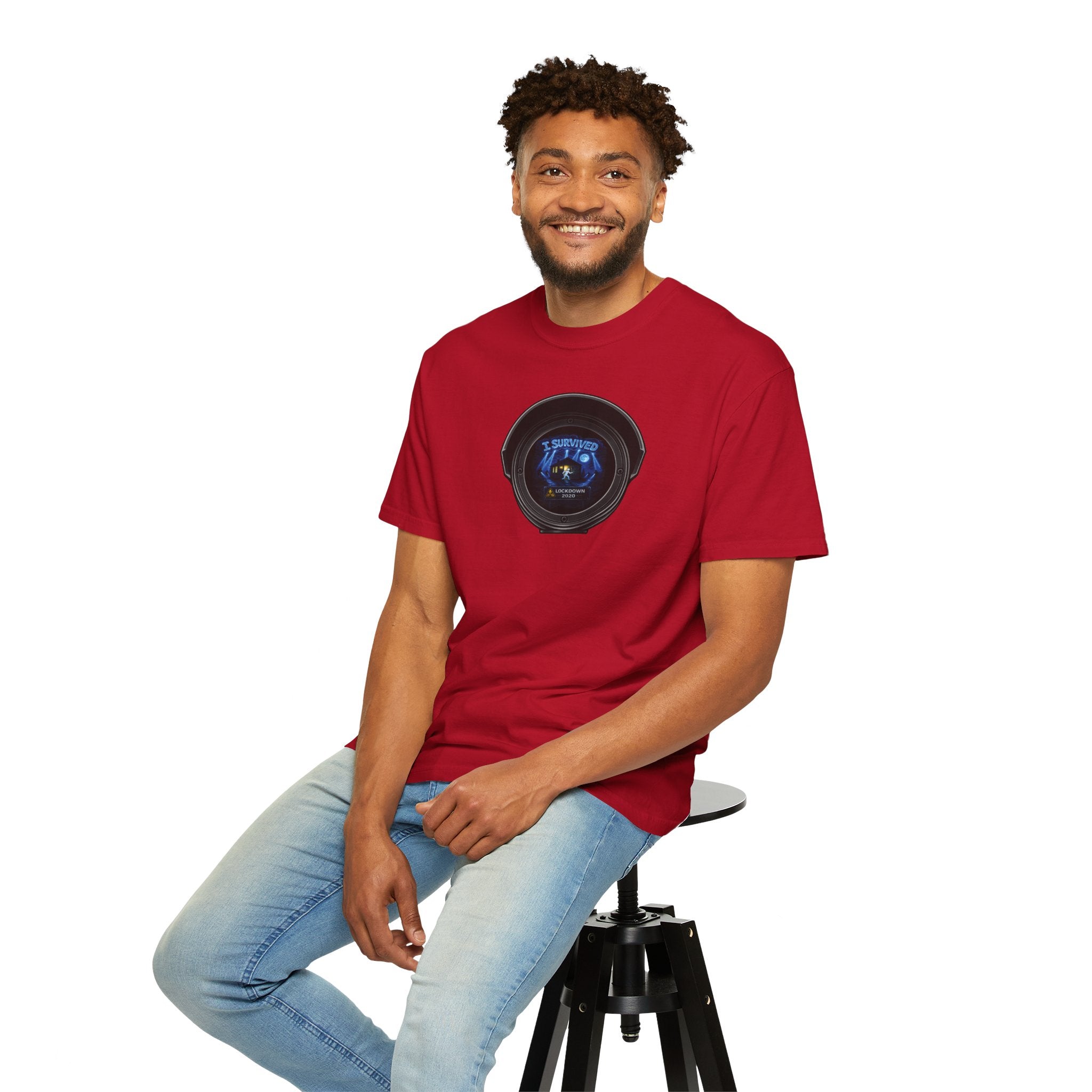 I Survived 2020 —  LOCKDOWN S3:E3: Director's Cut "Remote Schooling" Unisex Garment-Dyed T-shirt