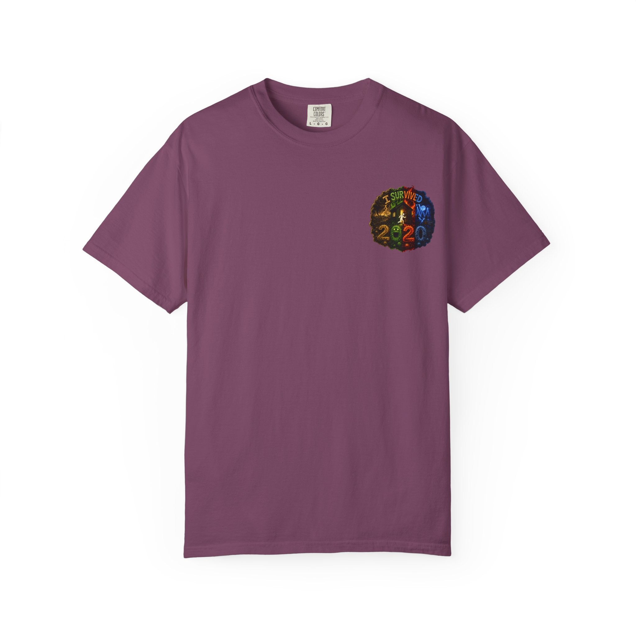 I Survived 2020 — "No Signal" Test Pattern Tee Alien Broadcast Finale Summer Premiere Unisex Garment-Dyed T-shirt