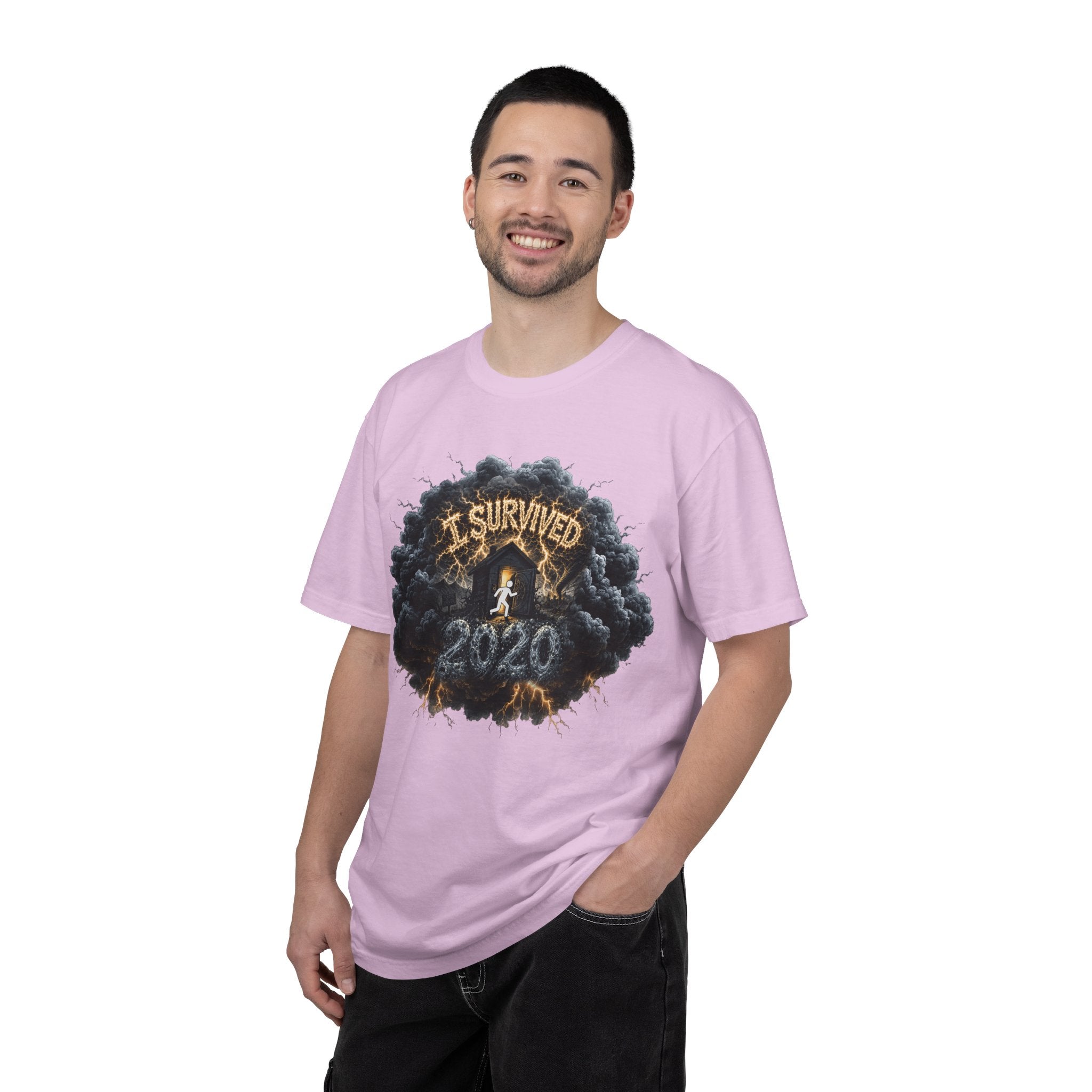 I Survived 2020 — Original Design Teaser Tee | Season 1 Premiere Drop Unisex Garment-Dyed T-shirt