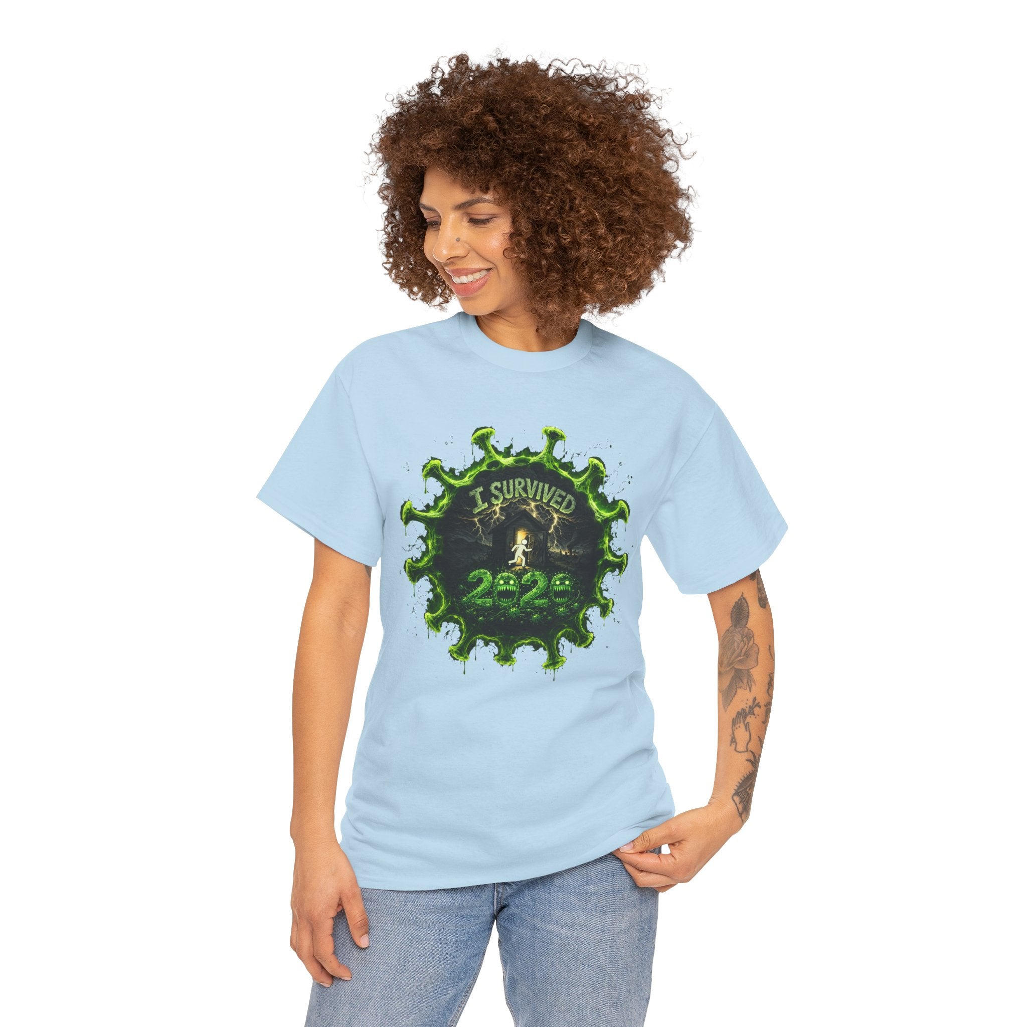 I Survived 2020 — Director's Cut S1:E3 "The Jab!" | Pandemic Edition Unisex Heavy Cotton Tee