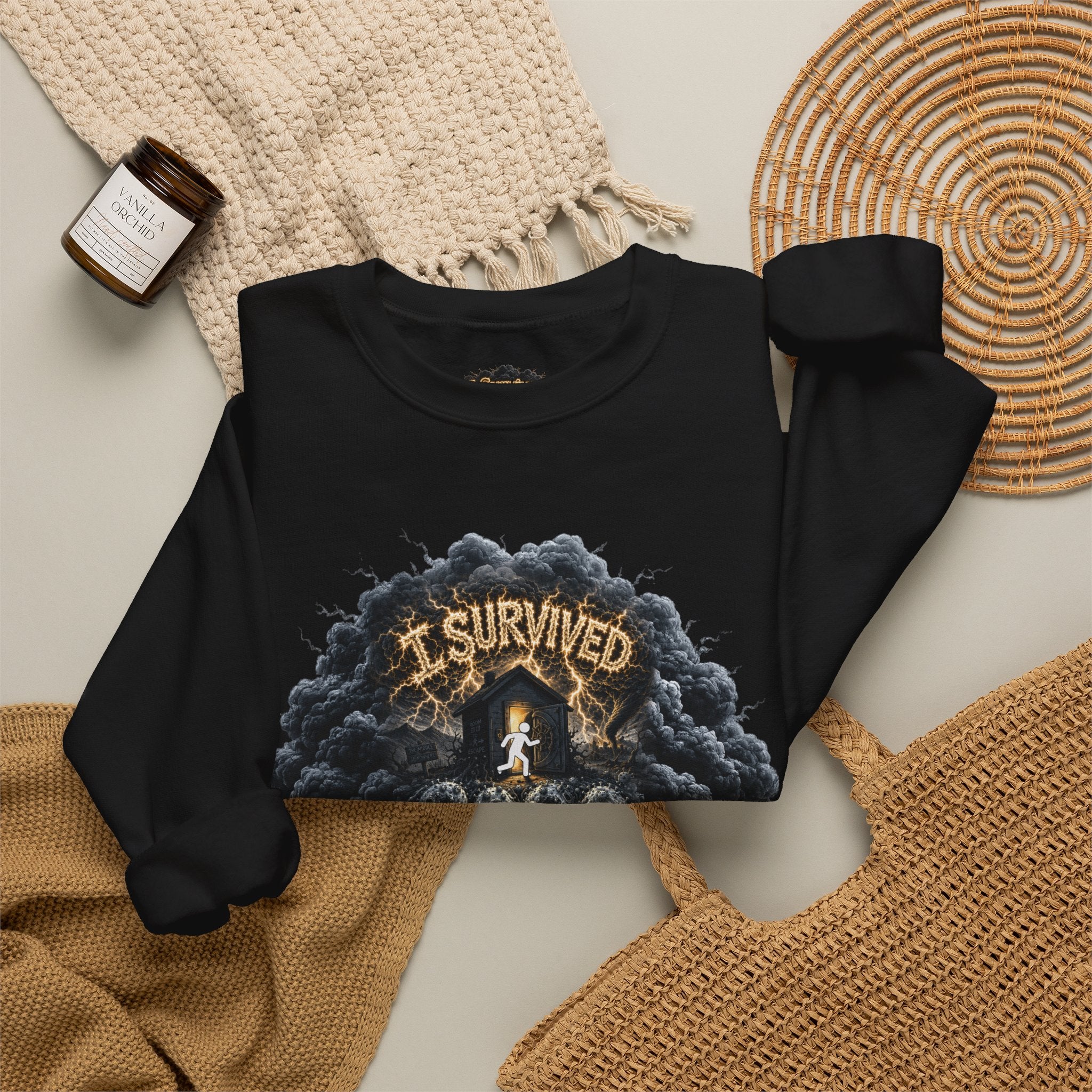I Survived 2020 — Director's Cut Original Design Teaser Tee | Season 1 Premiere Drop Unisex Heavy Blend™ Crewneck Sweatshirt (SPECIAL EDITION)