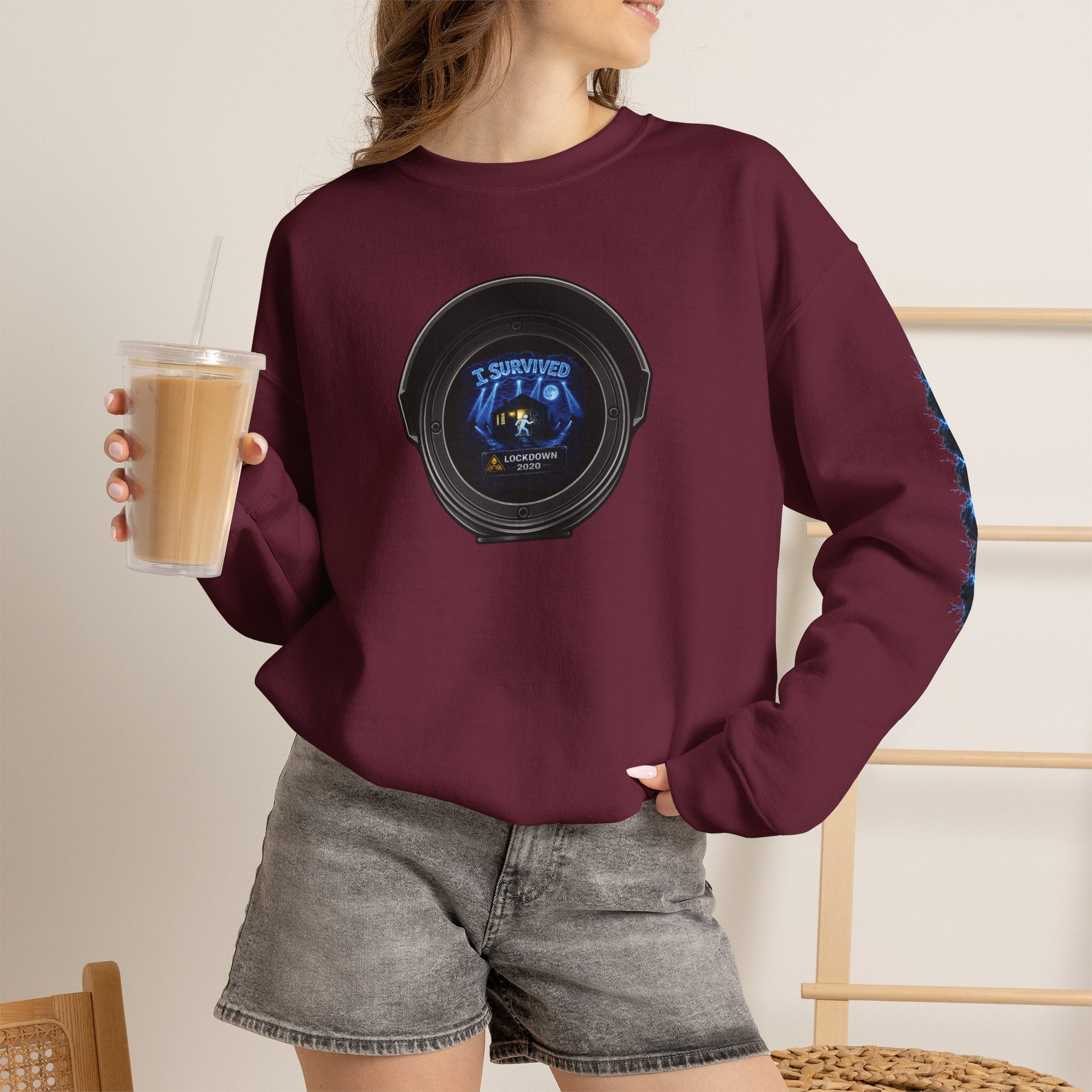 I Survived 2020 —  LOCKDOWN S3:E1: Director's Cut Special Edition "Quarantine" Unisex Heavy Blend™ Crewneck Sweatshirt