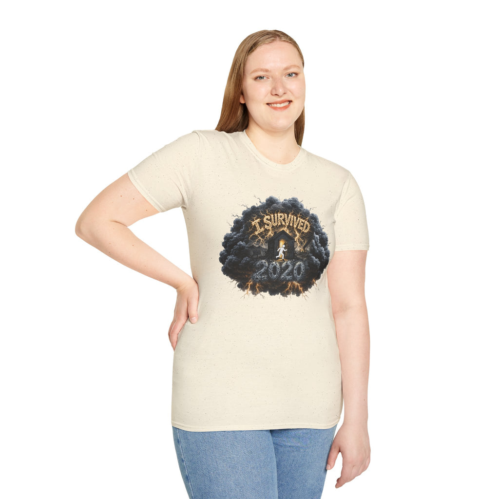 I Survived 2020 — Director's Cut Original Design Teaser Tee | Season 1 Premiere Drop Unisex Softstyle T-Shirt