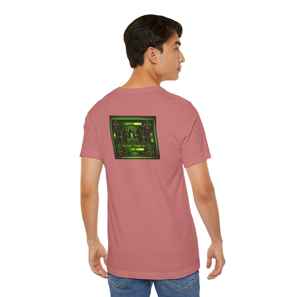 I Survived 2020 — "Please Stand By" Test Pattern Toxic Signal Tee Summer Premiere Unisex Jersey Short Sleeve Tee