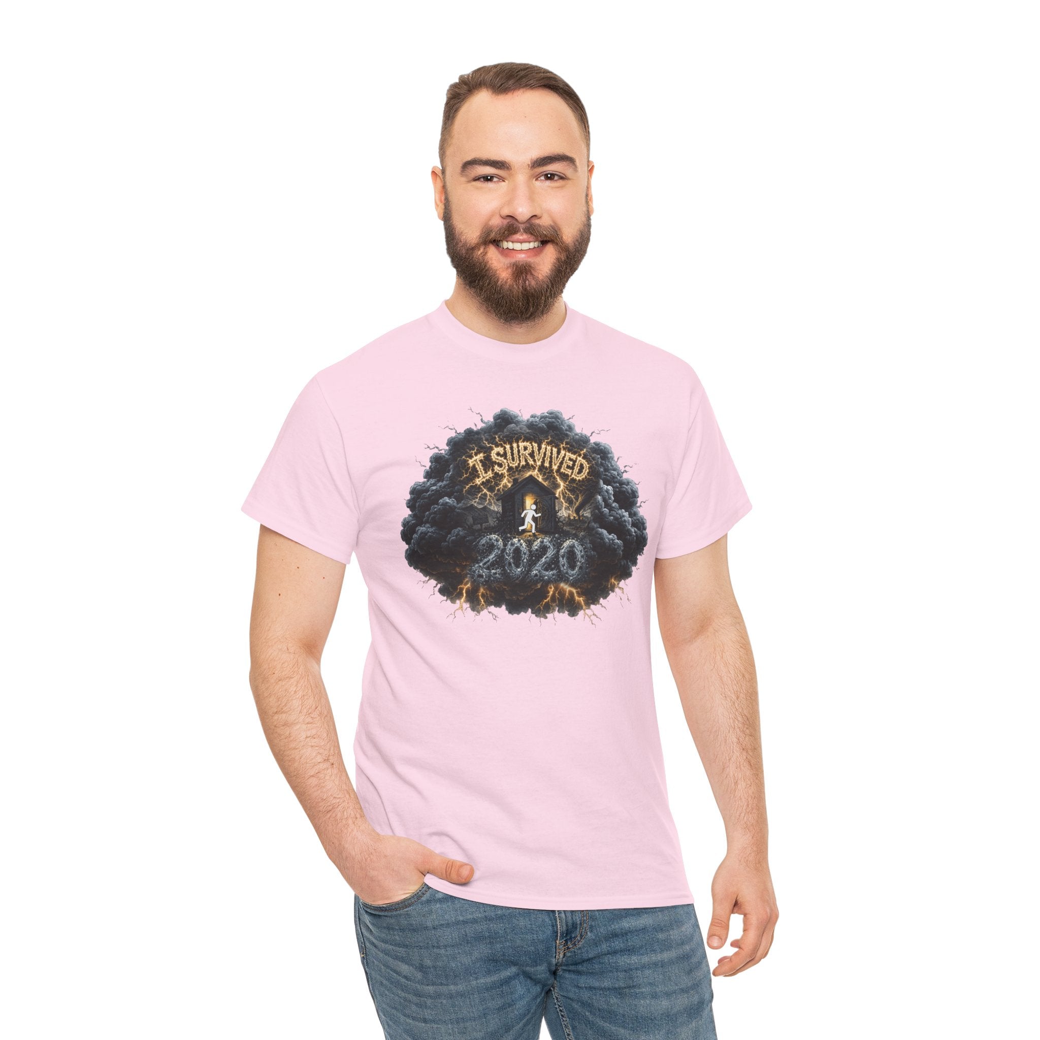 I Survived 2020 — Director's Cut Original Design Teaser Tee | Season 1 Premiere Drop Unisex Heavy Cotton Tee