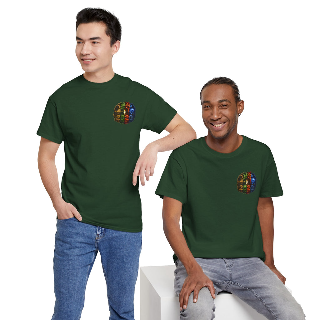 I Survived 2020 — "No Signal" Test Pattern Tee Alien Broadcast Finale Summer Premiere Unisex Heavy Cotton Tee