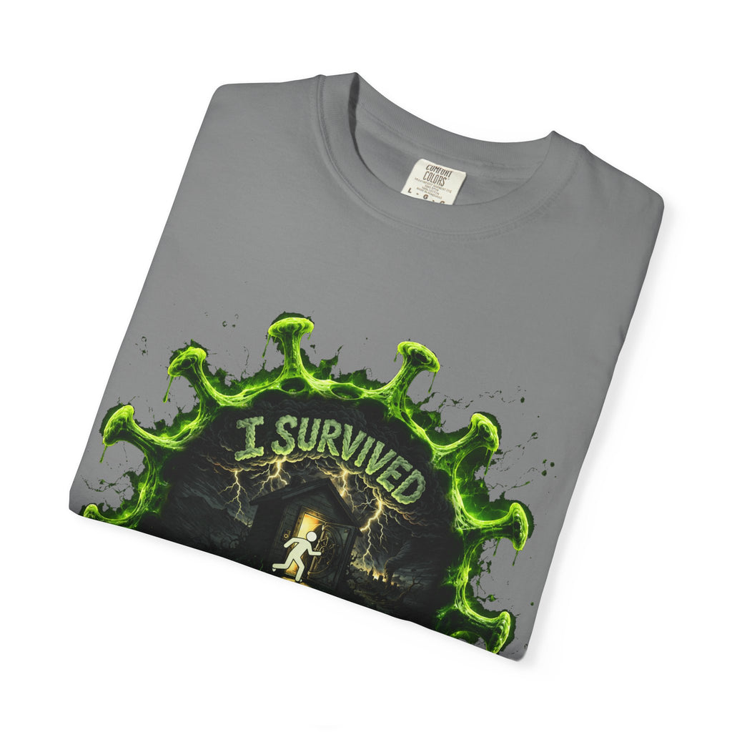 I Survived 2020 — Director's Cut S1:E5 "Delivery Doomsday" | Pandemic Edition Unisex Garment-Dyed T-shirt