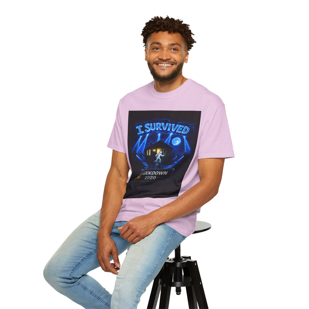 I Survived 2020 — LOCKDOWN S3:E3: "Remote Schooling" Unisex Garment-Dyed T-shirt