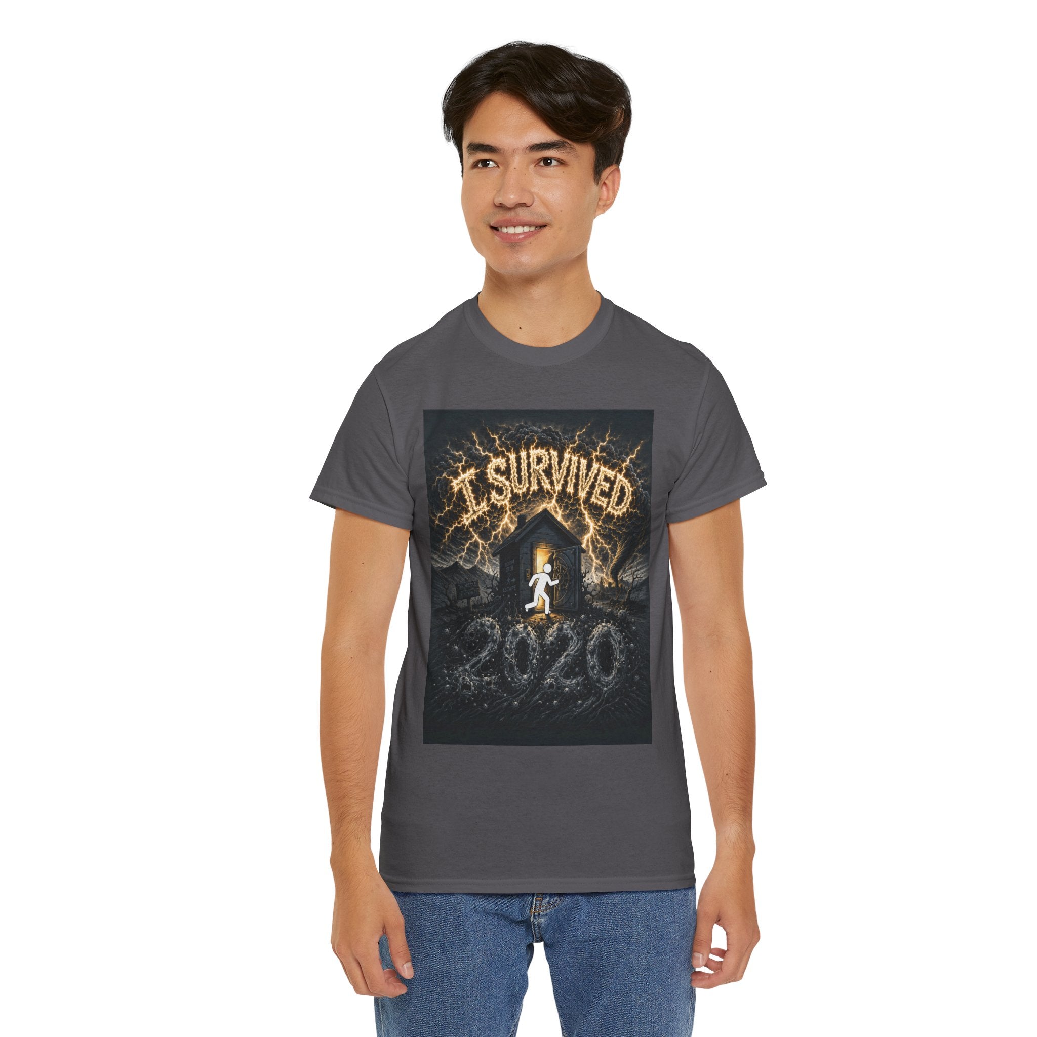 I Survived 2020 — Original PILOT Design Unisex Heavy Cotton Tee