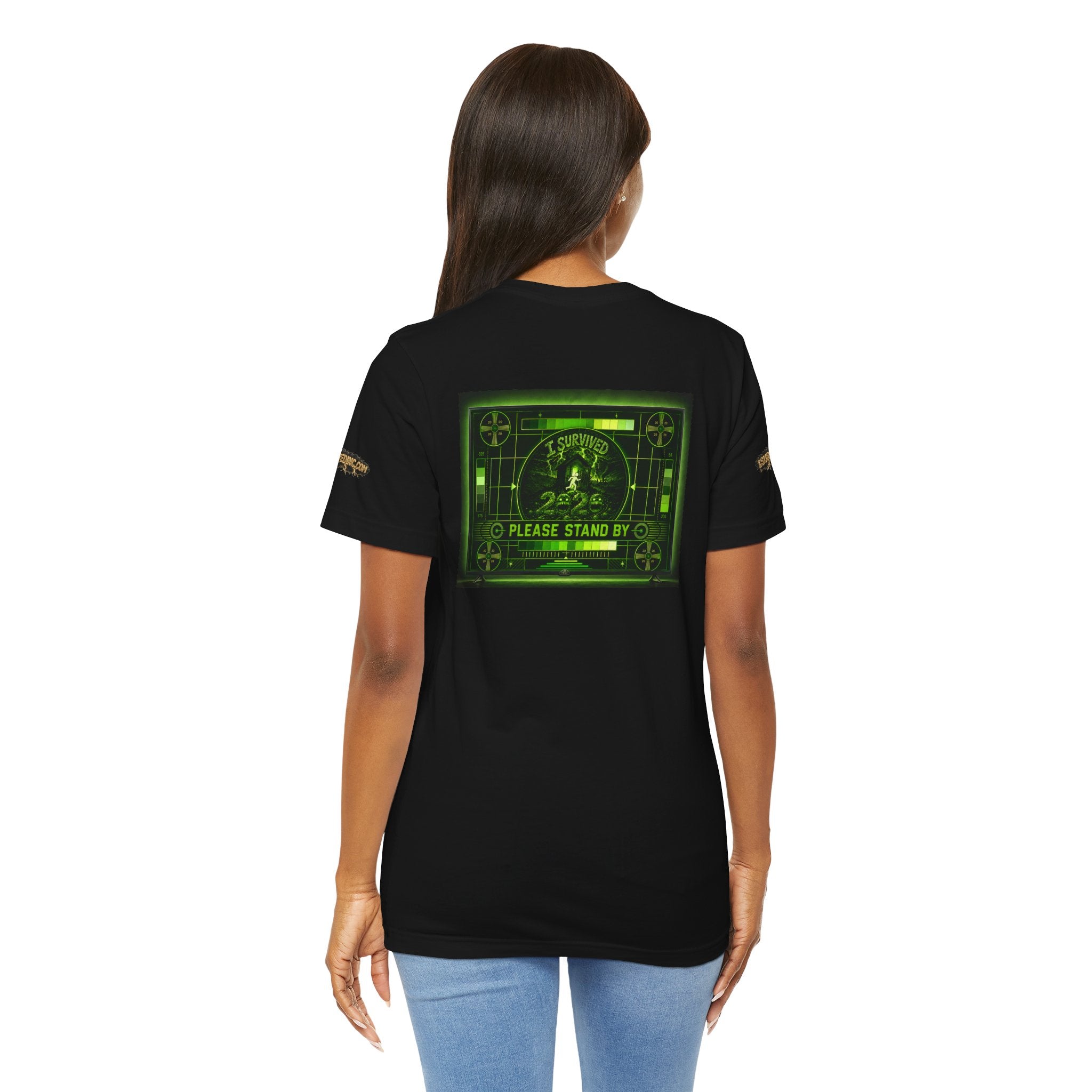 I Survived 2020 — "Please Stand By" Test Pattern Toxic Signal Tee Special Edition Summer Premiere Unisex Jersey Short Sleeve Tee
