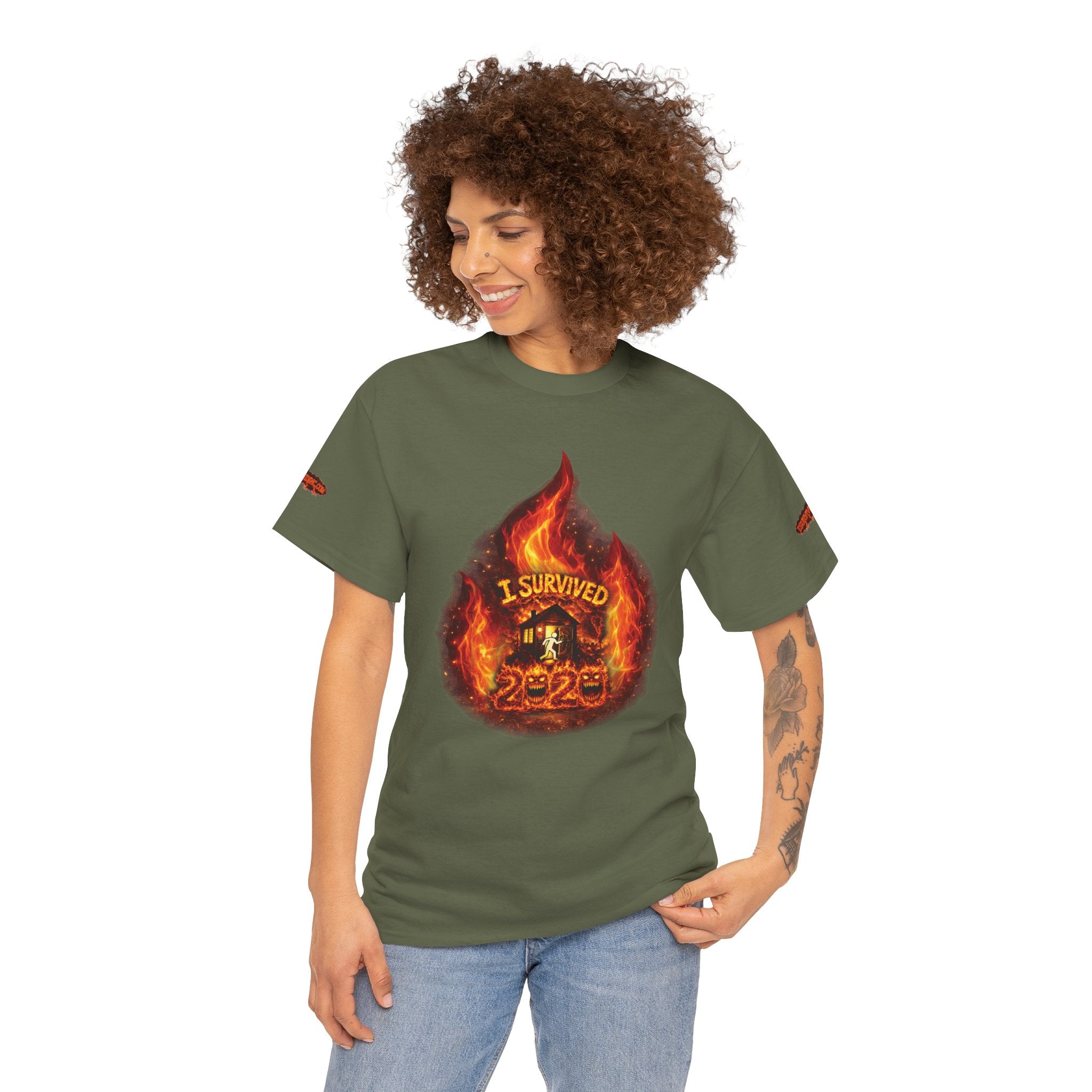 I Survived 2020 — Director's Cut S2:E3 "The California Wildfires" | Wildfire Edition Memorial Unisex Heavy Cotton Tee (SPECIAL EDITION)