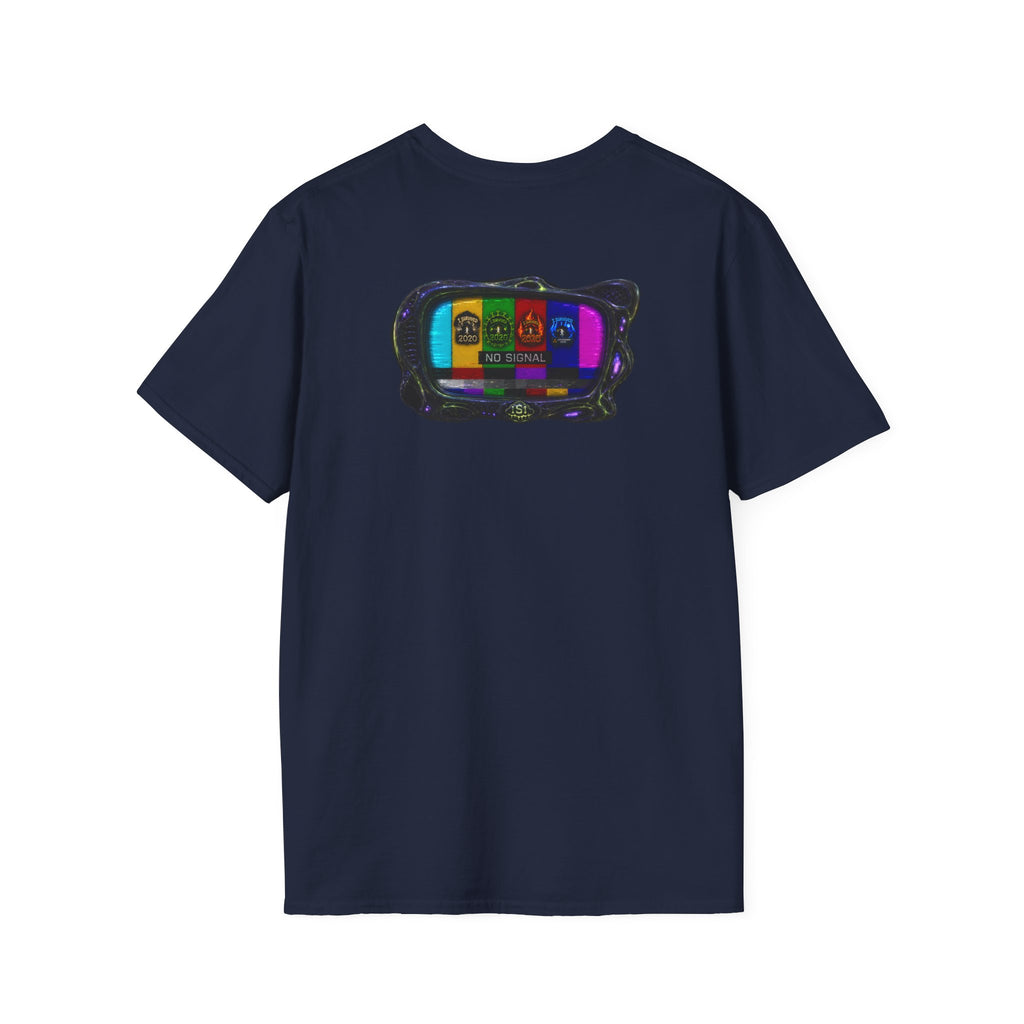 I Survived 2020 — "No Signal" Test Pattern Tee Alien Broadcast Finale Summer Premiere Unisex Softstyle T-Shirt