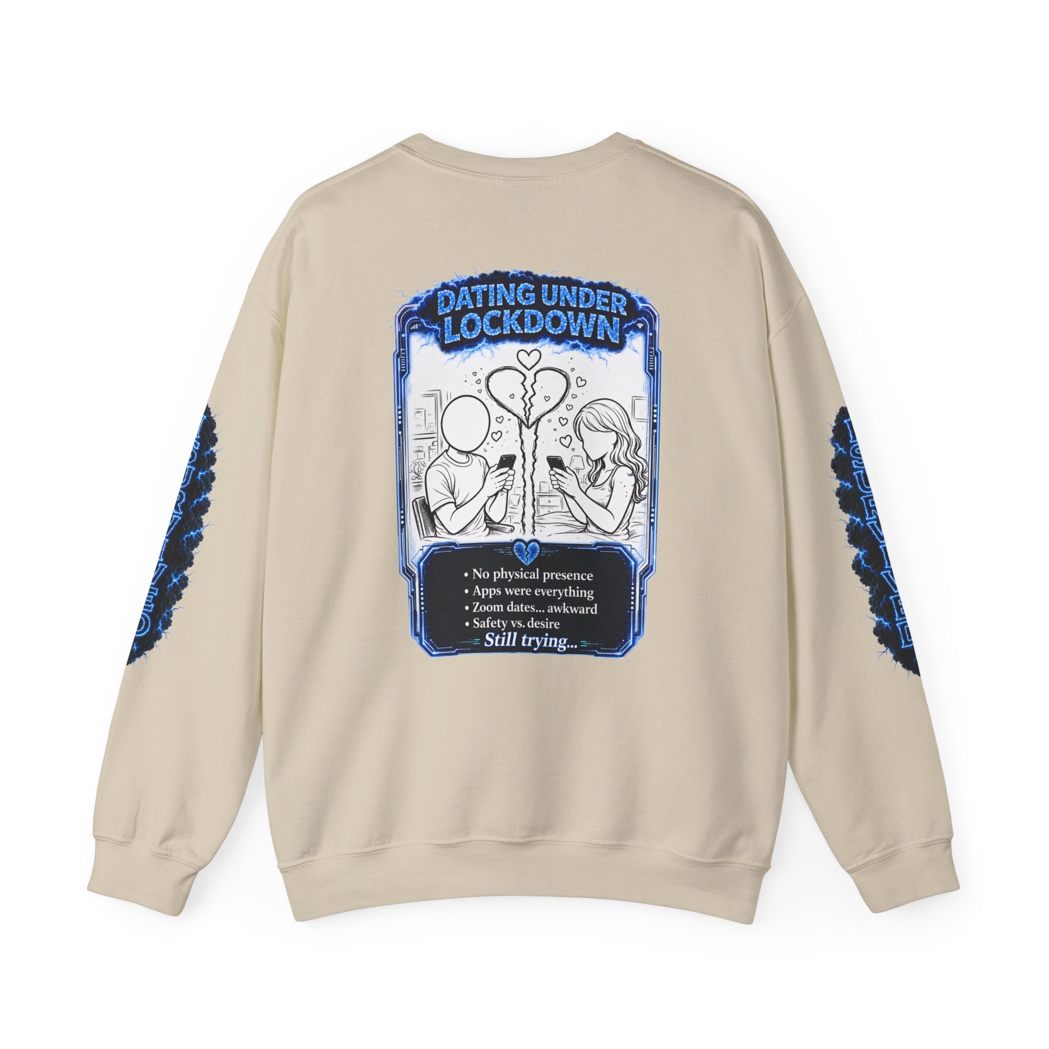 I Survived 2020 — LOCKDOWN S3:E2: Director's Cut Special Edition "Dating Under Lockdown" Unisex Heavy Blend™ Crewneck Sweatshirt