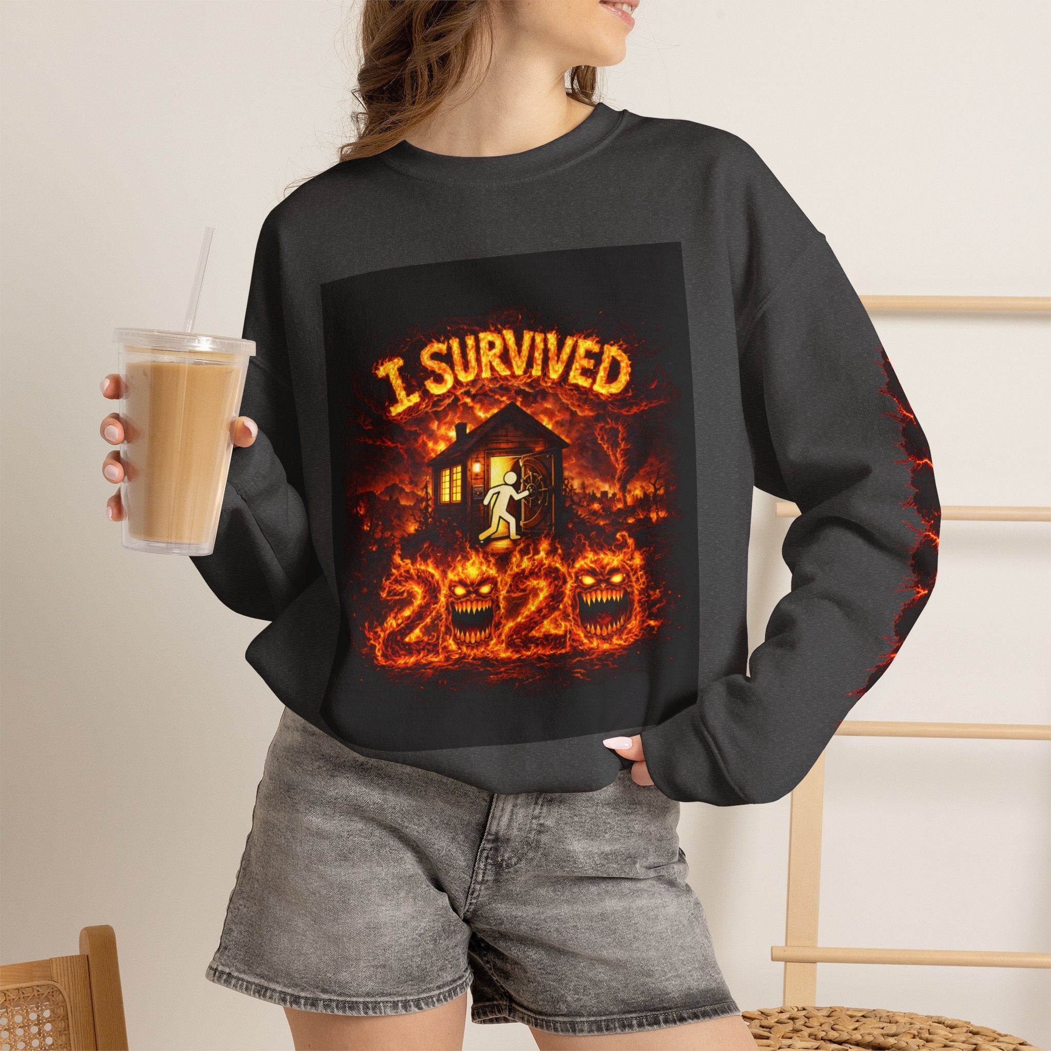I Survived 2020 — WILDFIRES S2:E2: "The Bobcat Fire" Memorial Unisex Heavy Blend™ Crewneck Sweatshirt