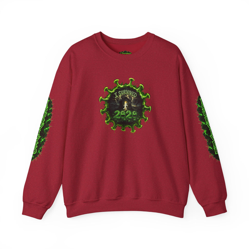 I Survived 2020 — PANDEMIC S1:E3: Director's Cut "The Jab!" Unisex Heavy Blend™ Crewneck Sweatshirt