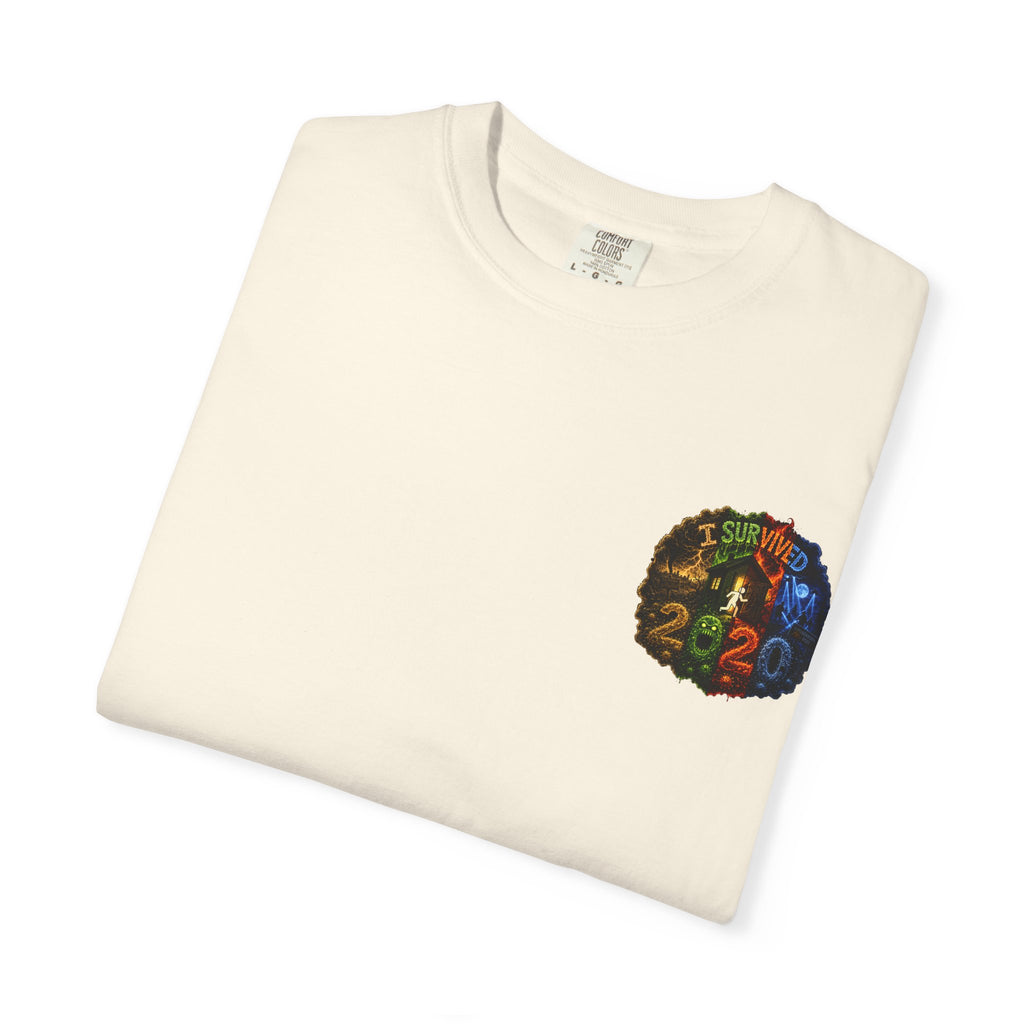 I Survived 2020 — "No Signal" Test Pattern Tee Alien Broadcast Finale Summer Premiere Unisex Garment-Dyed T-shirt