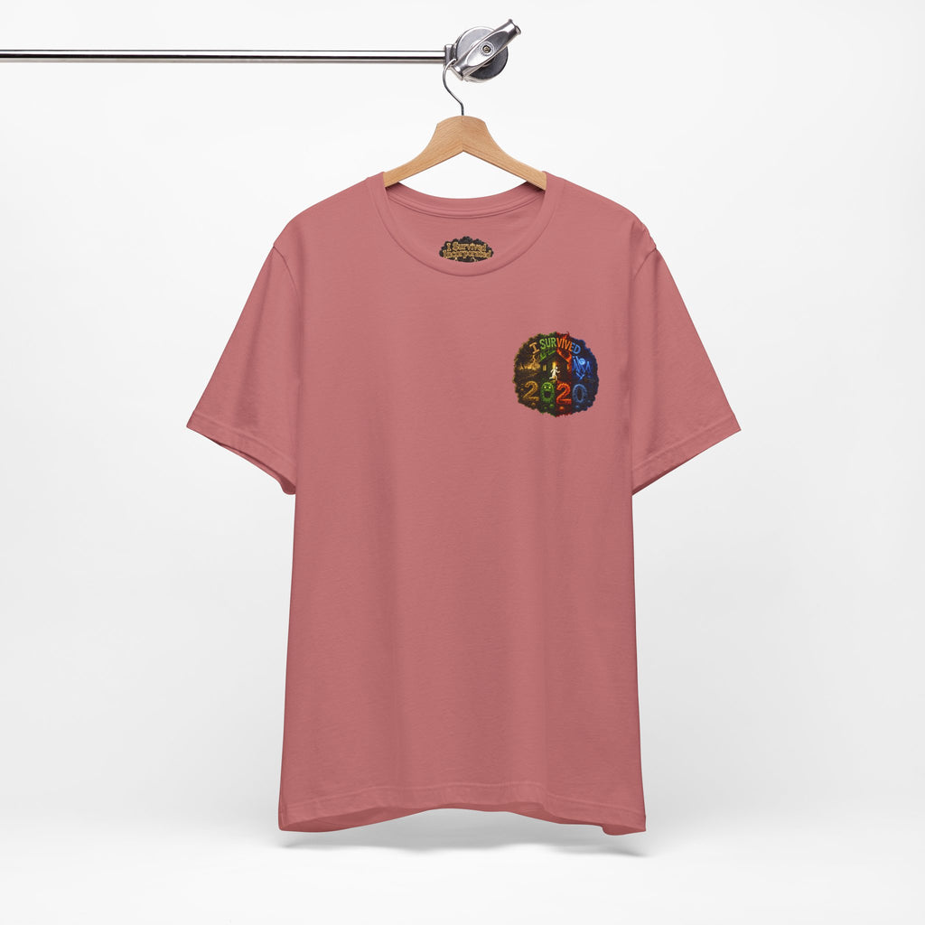 I Survived 2020 — "No Signal" Test Pattern Tee Alien Broadcast Finale Summer Premiere Unisex Jersey Short Sleeve Tee