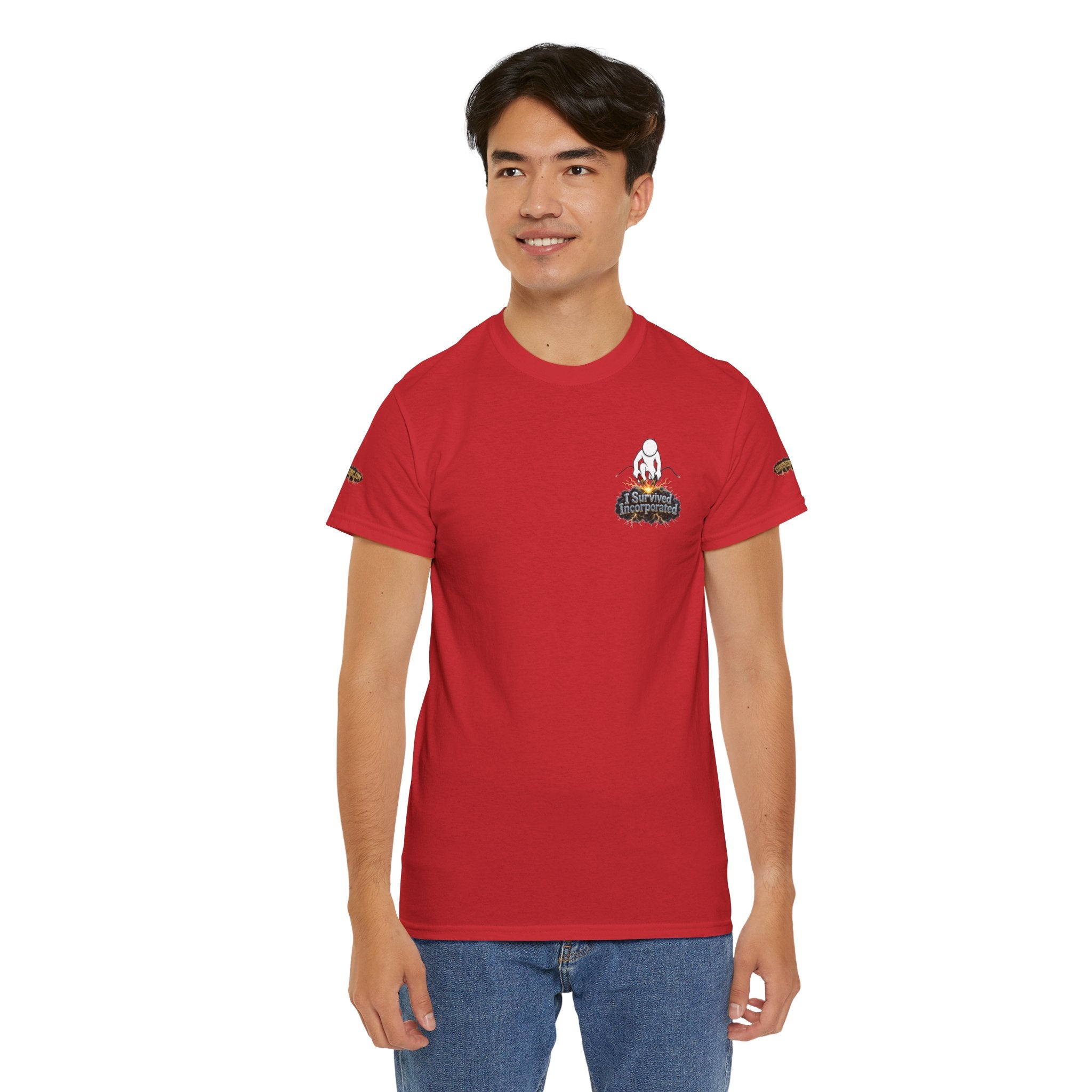 I Survived 2020 — "Please Stand By" Test Pattern Tee Special Edition Summer Premier Unisex Heavy Cotton Tee