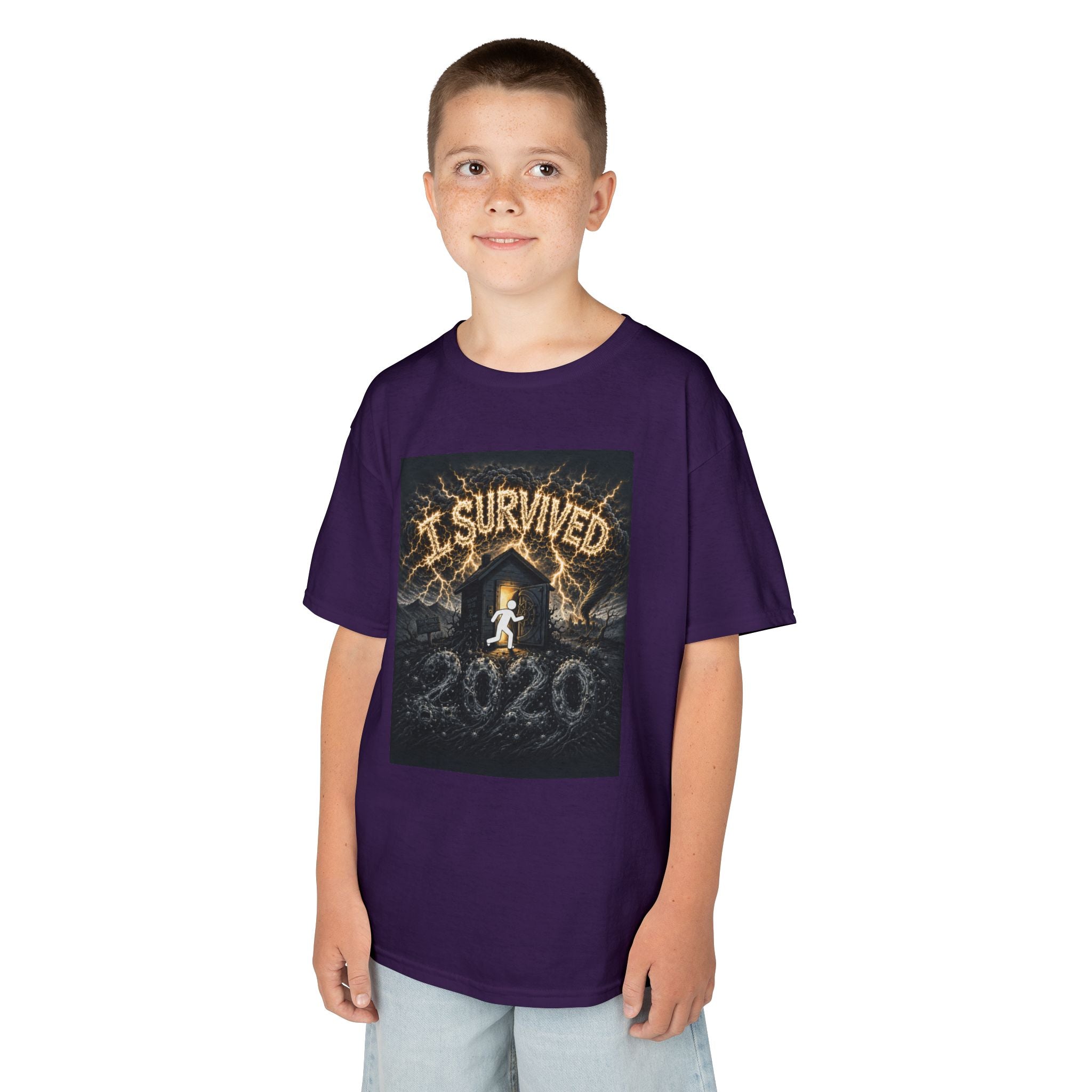 I Survived 2020 — Original Design Teaser Tee | Season 1 Premiere Drop Kids Heavy Cotton™ Tee
