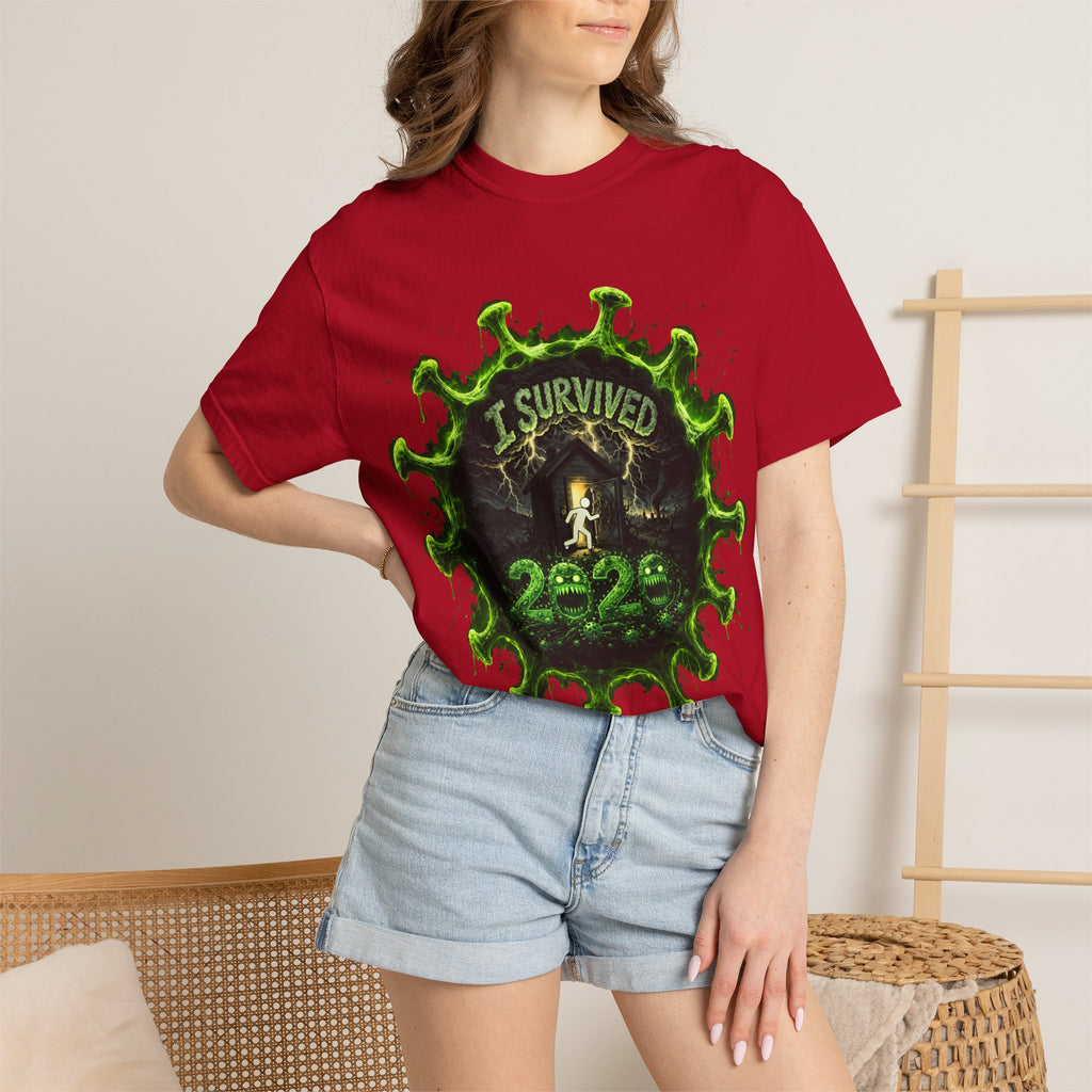 I Survived 2020 — Director's Cut S1:E4 "Mask Madness Mayhem Moment" | Pandemic Edition Unisex Garment-Dyed T-shirt