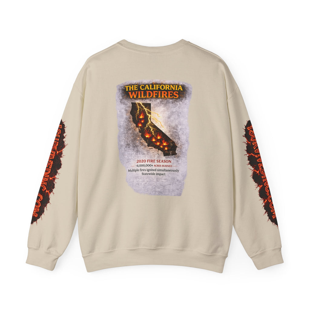 I Survived 2020 — S2:E3 "The California Wildfires" | Wildfire Edition Memorial Unisex Heavy Blend™ Crewneck Sweatshirt