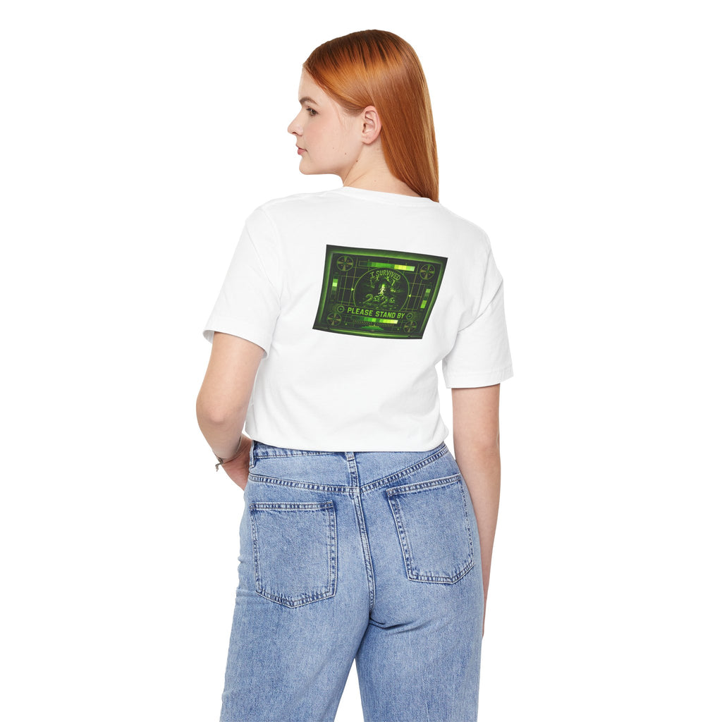 I Survived 2020 — "Please Stand By" Test Pattern Toxic Signal Tee Summer Premiere Unisex Jersey Short Sleeve Tee