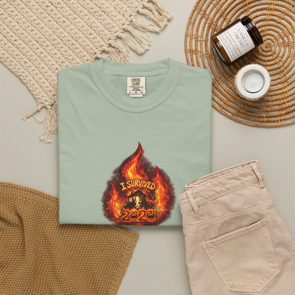 I Survived 2020 — WILDFIRES S2:E3: Director's Cut "The California Wildfires" Memorial Unisex Garment-Dyed T-shirt