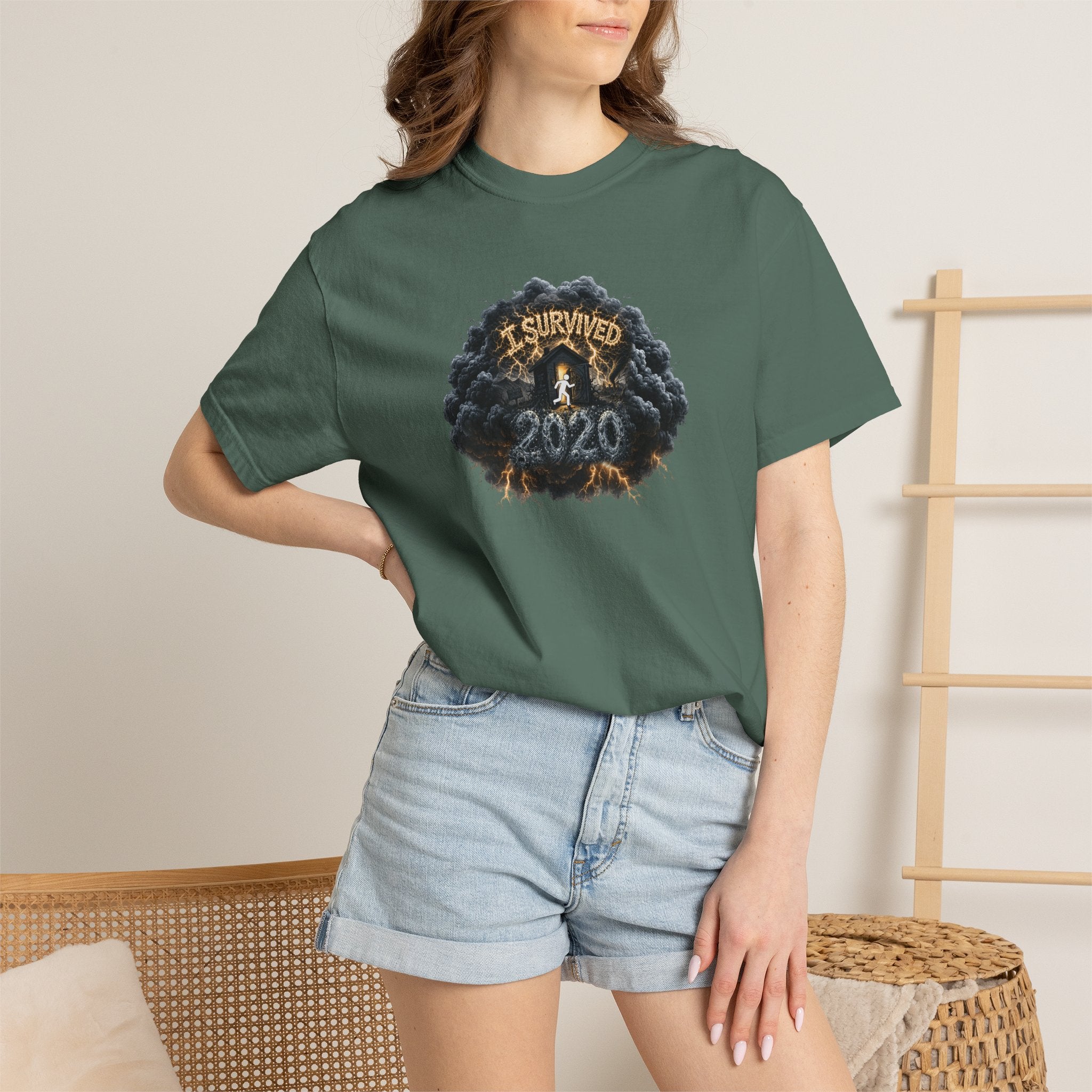 I Survived 2020 — Original PILOT Design: Director's Cut Unisex Garment-Dyed T-shirt