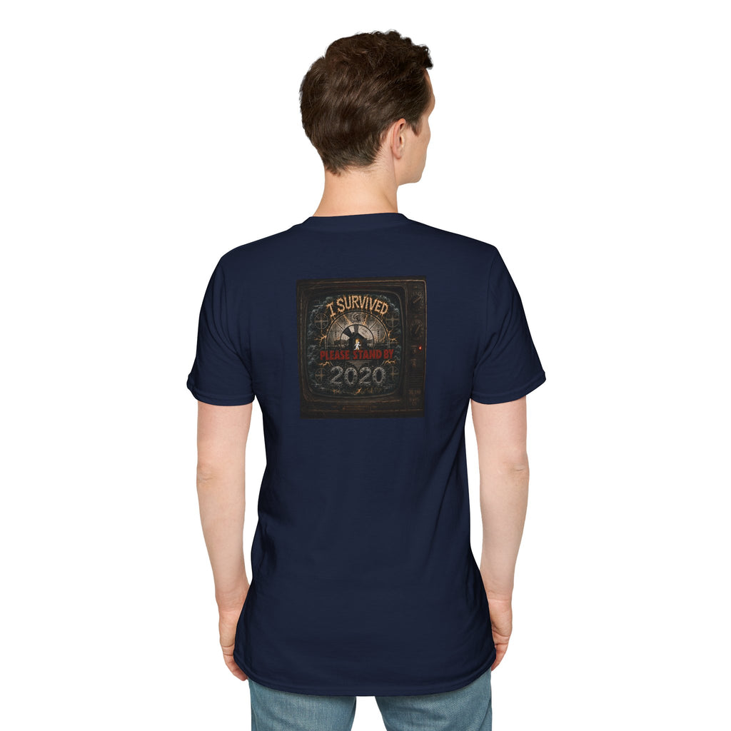 I Survived 2020 — "Please Stand By" Test Pattern Tee Summer Premier Unisex Softstyle T-Shirt