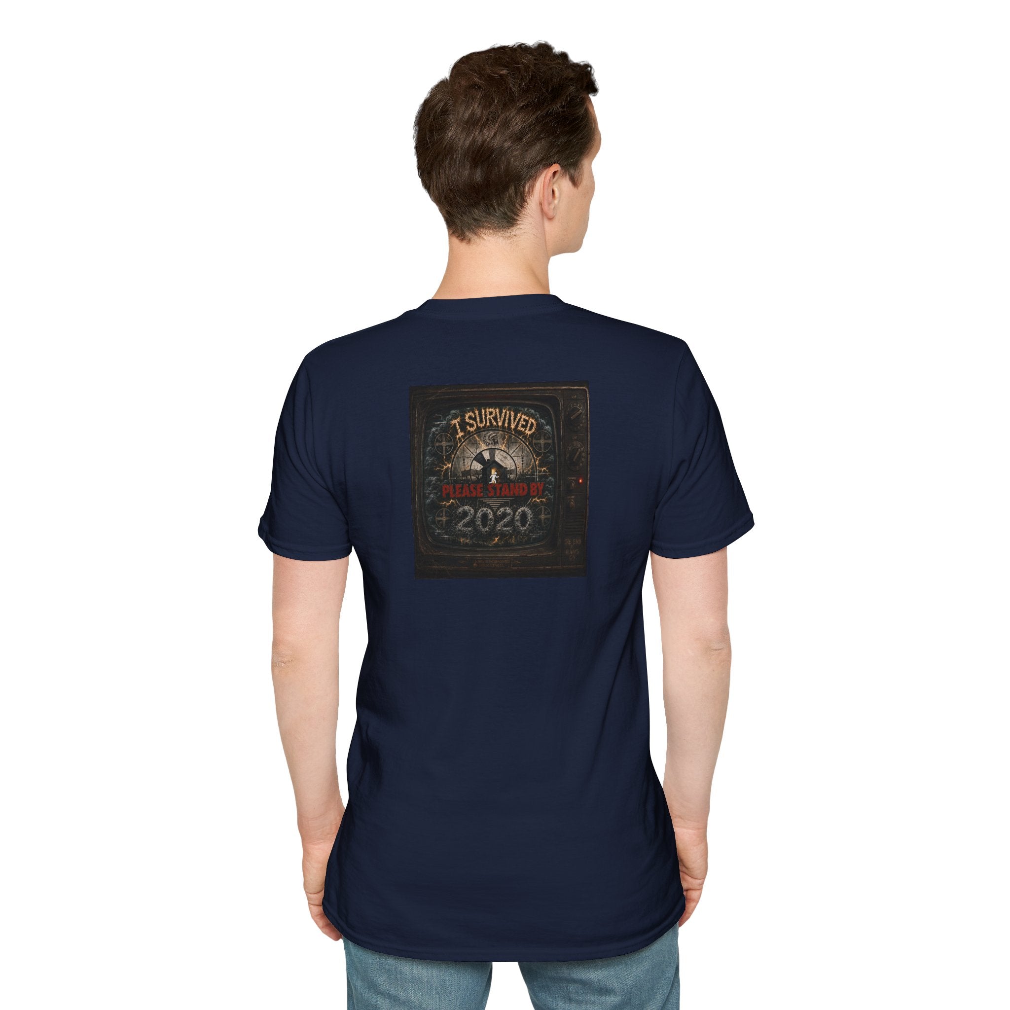 I Survived 2020 — "Please Stand By" Test Pattern Tee Summer Premier Unisex Softstyle T-Shirt