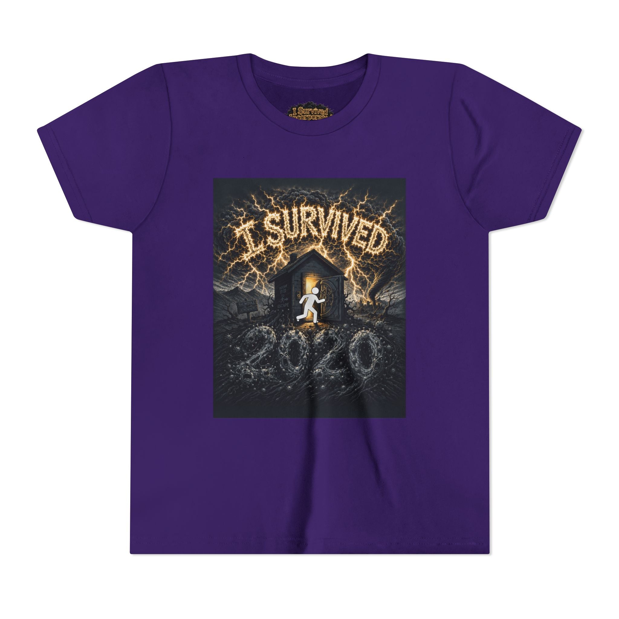 I Survived 2020 — Original Design Teaser Tee | Season 1 Premiere Drop Youth Short Sleeve Tee