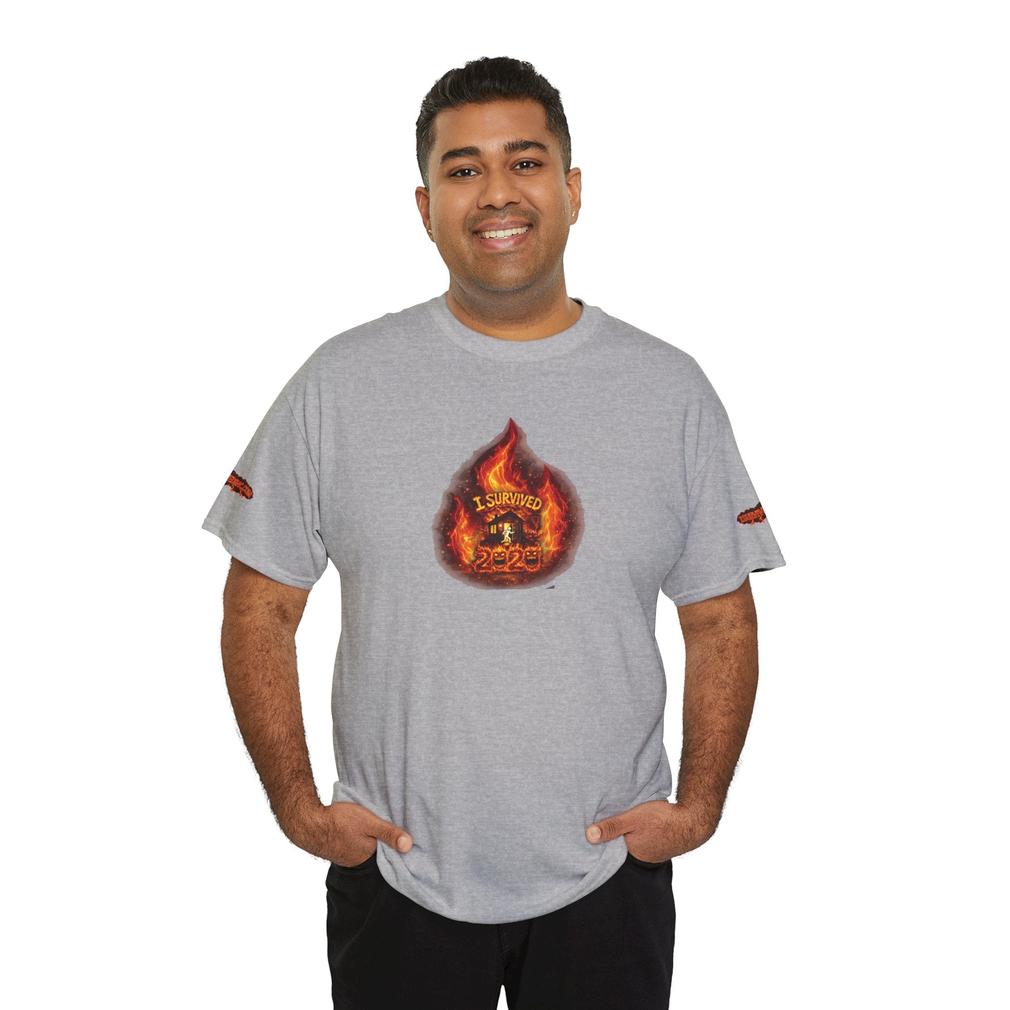 I Survived 2020 — WILDFIRES S2:E2: Director's Cut Special Edition "The Bobcat Fire" Memorial Unisex Heavy Cotton Tee
