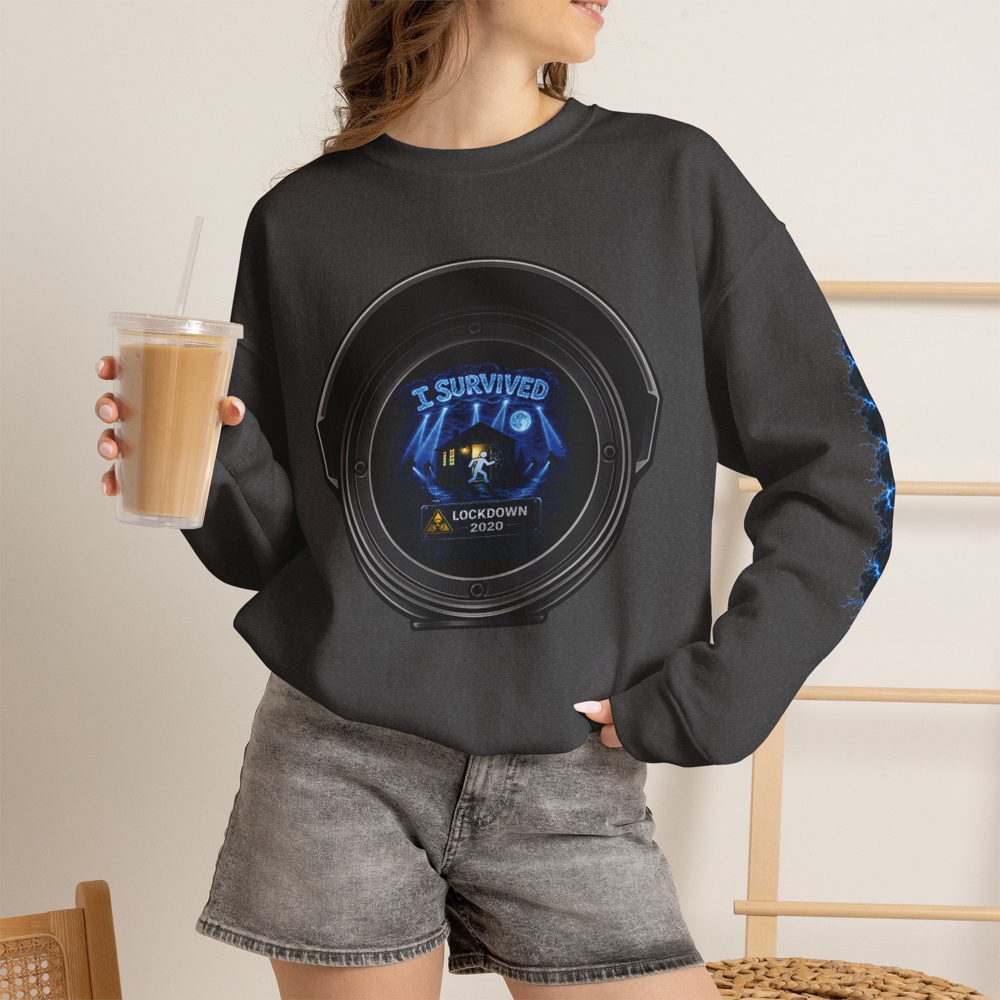 I Survived 2020 — Director's Cut S3:E3 "Remote Schooling" | Lockdown Edition Documentary Unisex Heavy Blend™ Crewneck Sweatshirt