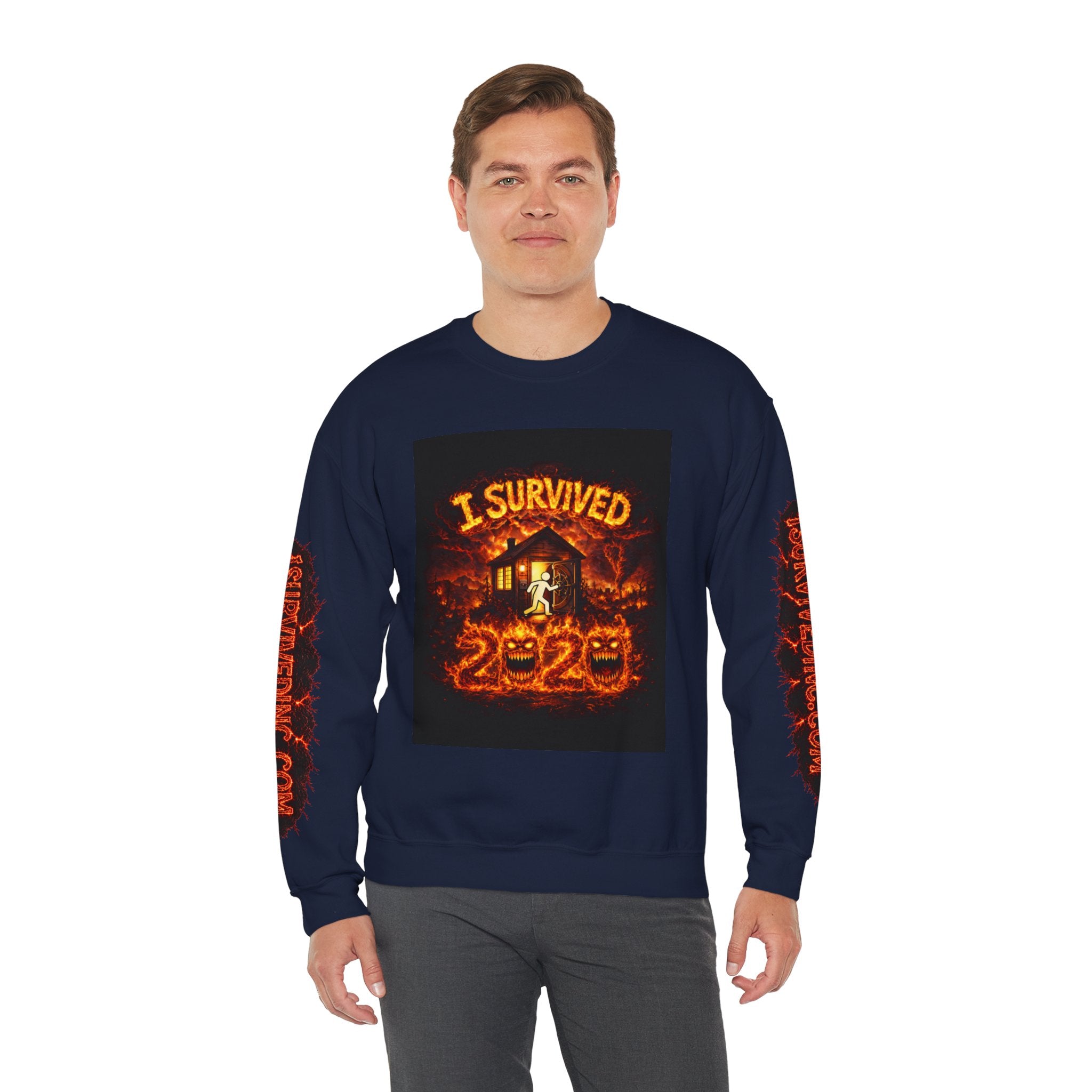 I Survived 2020 — WILDFIRES S2:E2: "The Bobcat Fire" Memorial Unisex Heavy Blend™ Crewneck Sweatshirt