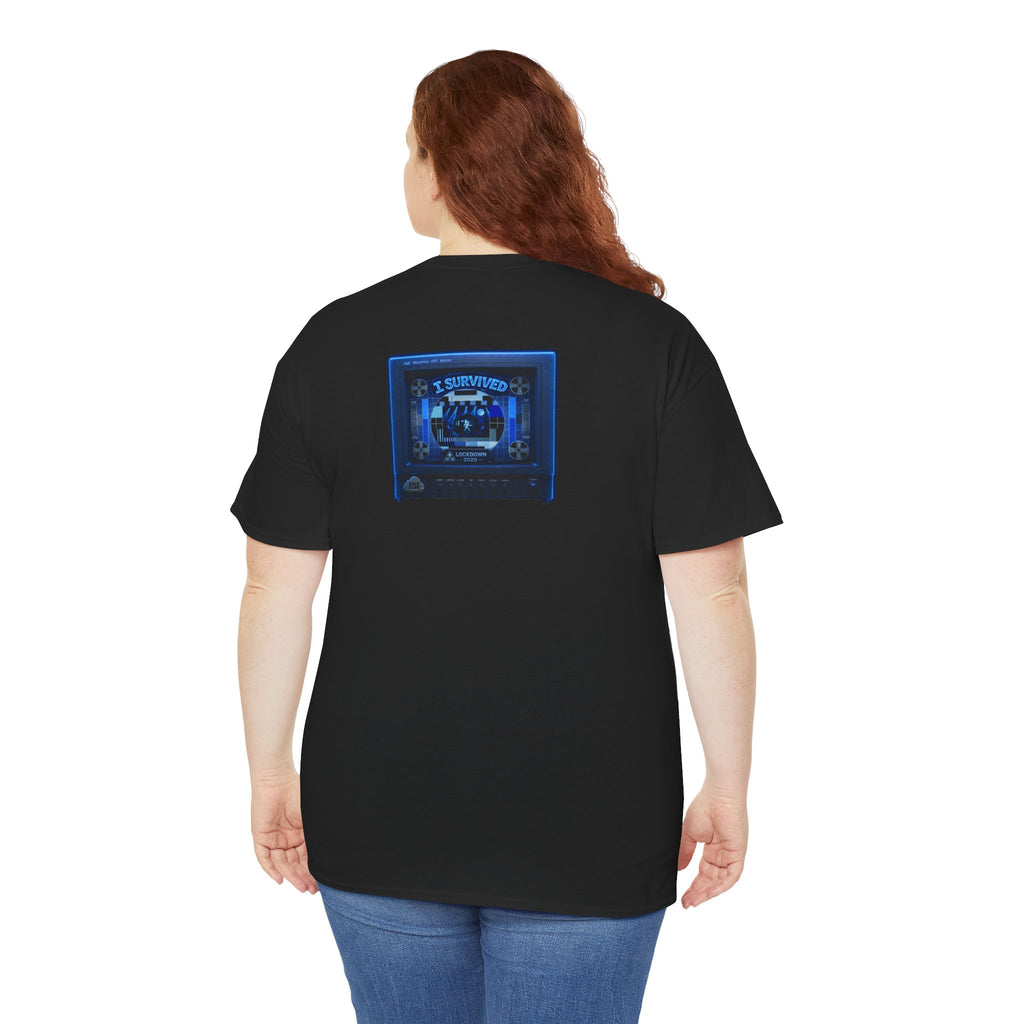 I Survived 2020 — "Please Stand By" Test Pattern Tee Lockdown Surveillance Edition Summer Exclusive Unisex Heavy Cotton Tee