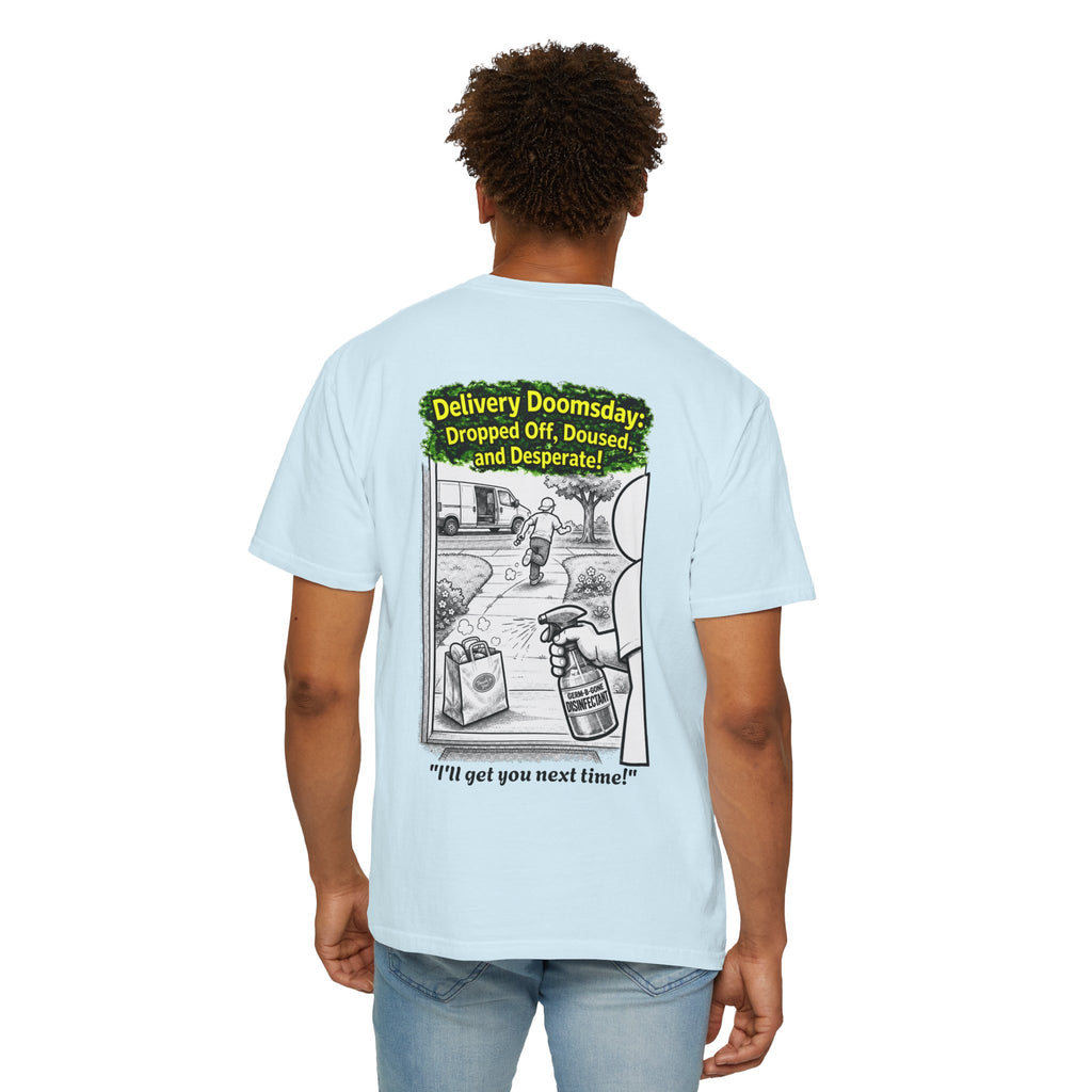 Sobreviví al 2020 — T1:E5 "Apocalipsis de Entregas" | Camiseta unisex teñida de edición Pandemia