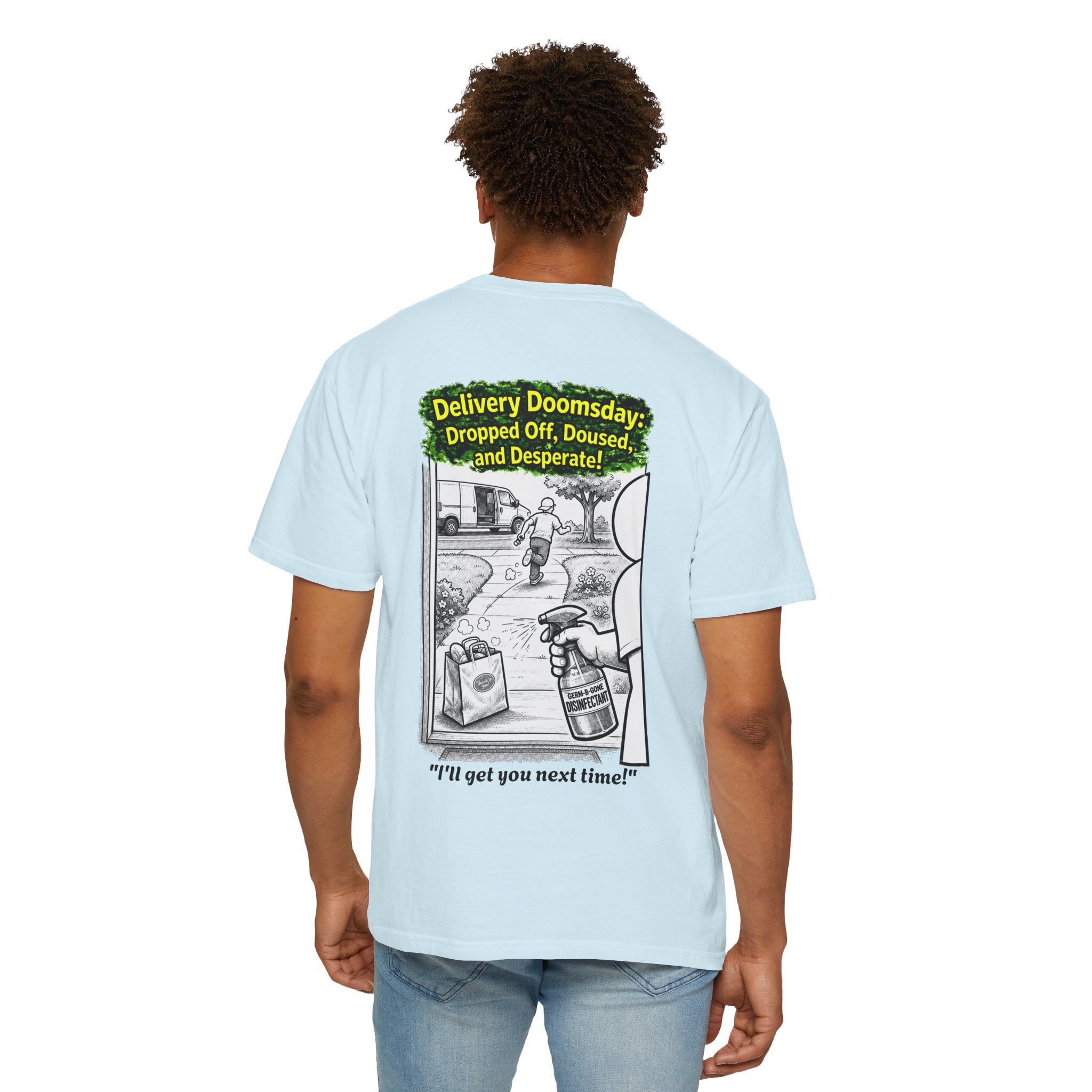 Sobreviví al 2020 — T1:E5 "Apocalipsis de Entregas" | Camiseta unisex teñida de edición Pandemia