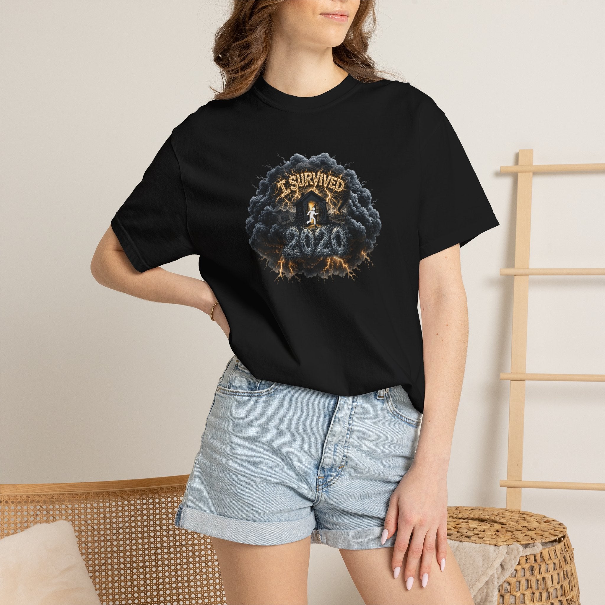 I Survived 2020 — Original PILOT Design: Director's Cut Unisex Garment-Dyed T-shirt
