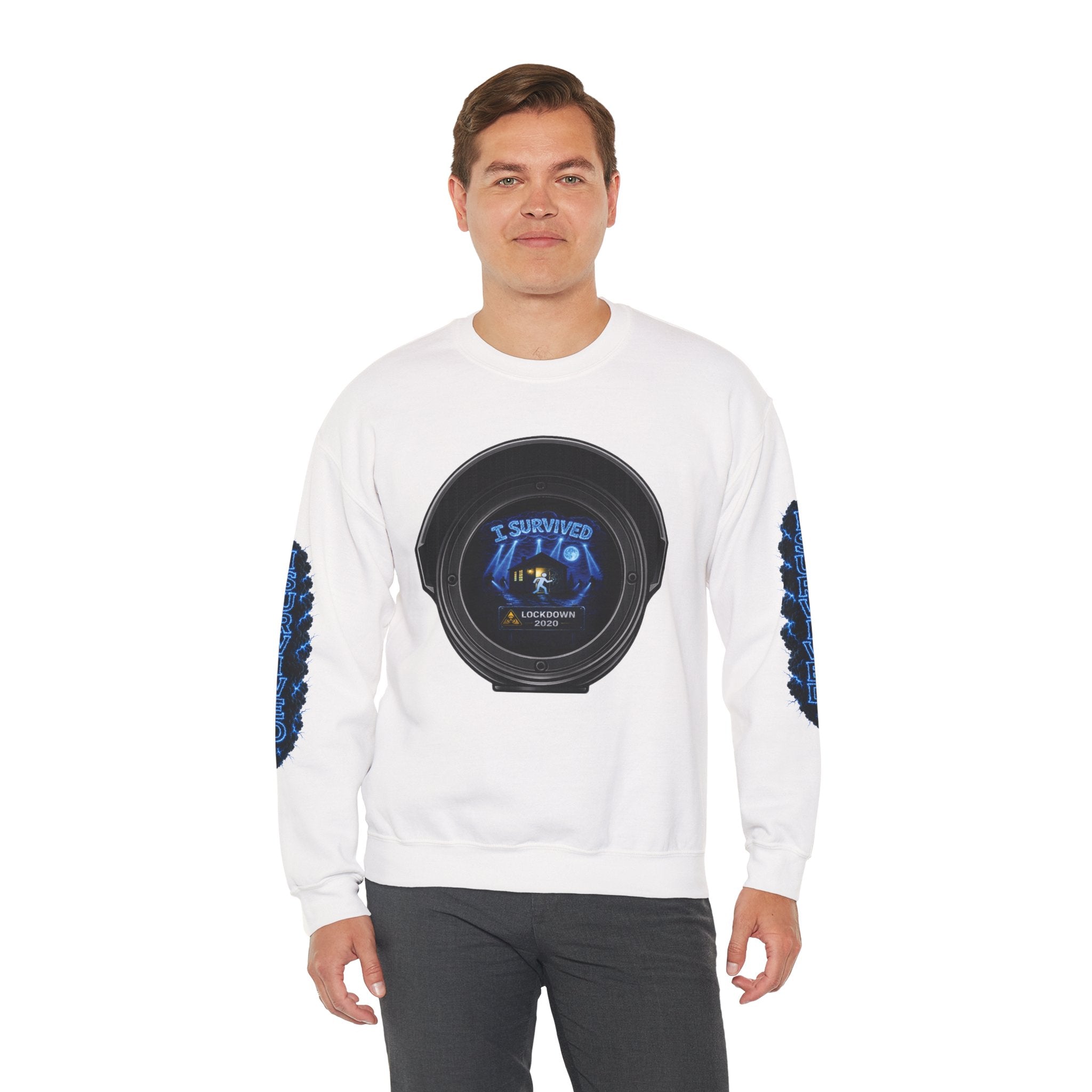 I Survived 2020 — Director's Cut S3:E4 "Working From Home" | Mid-Season Finale Pt. 1 | Lockdown Edition Documentary Unisex Heavy Blend™ Crewneck Sweatshirt