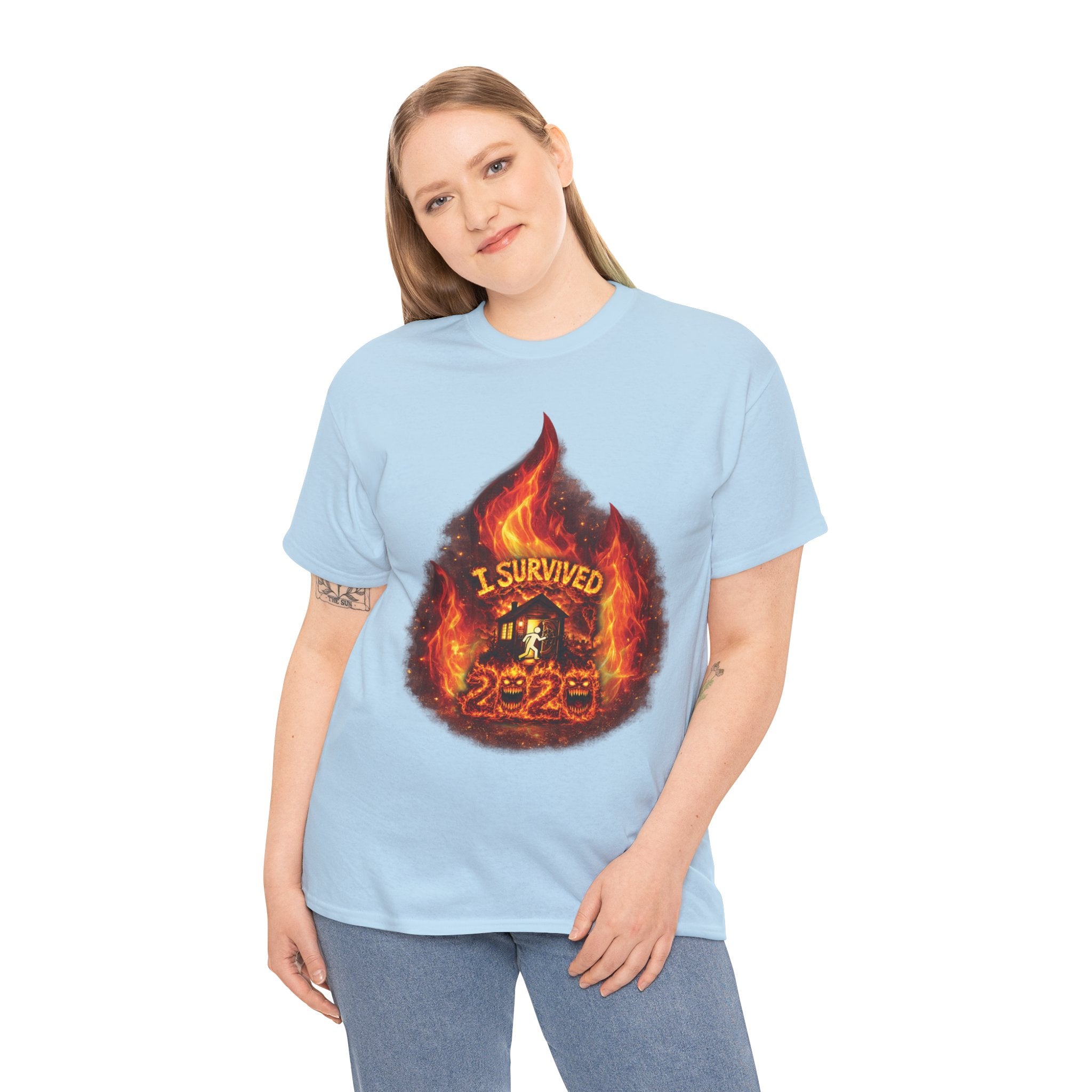 I Survived 2020 — Director's Cut S2:E1 "Berry Creek" | Wildfire Edition Memorial Unisex Heavy Cotton Tee