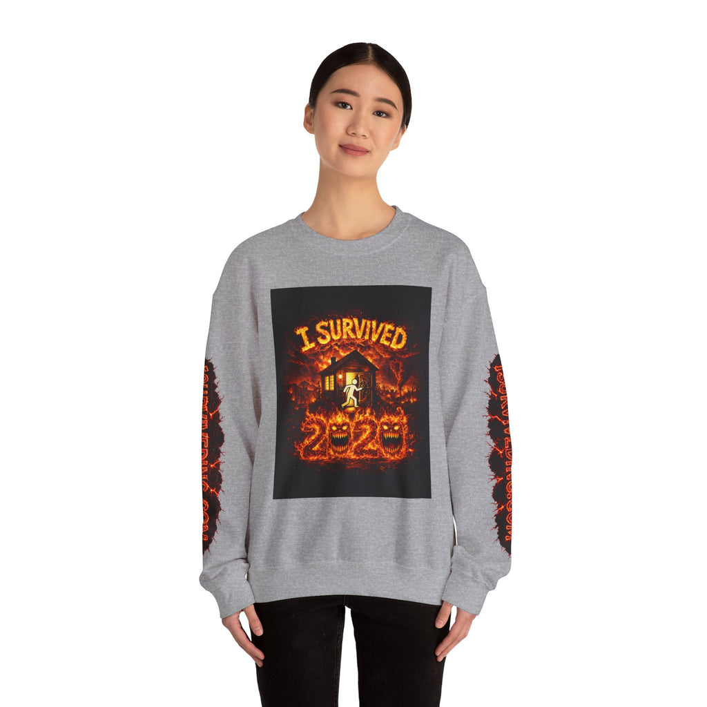 I Survived 2020 — S2:E3 "The California Wildfires" | Wildfire Edition Memorial Unisex Heavy Blend™ Crewneck Sweatshirt