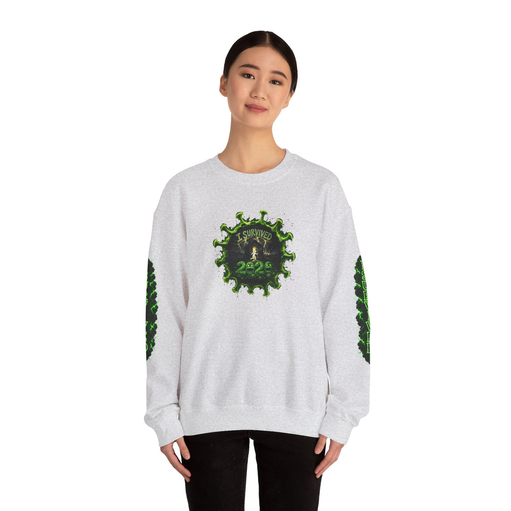 I Survived 2020 — PANDEMIC S1:E4: Director's Cut "Mask Madness" Unisex Heavy Blend™ Crewneck Sweatshirt