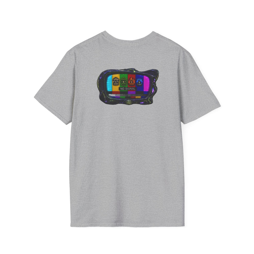 I Survived 2020 — "No Signal" Test Pattern Tee Alien Broadcast Finale Summer Premiere Unisex Softstyle T-Shirt