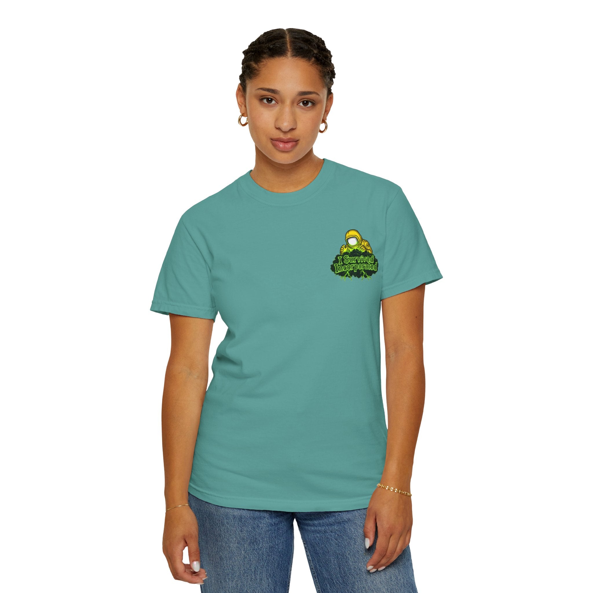 I Survived 2020 — "Please Stand By" Test Pattern Toxic Signal Tee Summer Premiere Unisex Garment-Dyed T-shirt