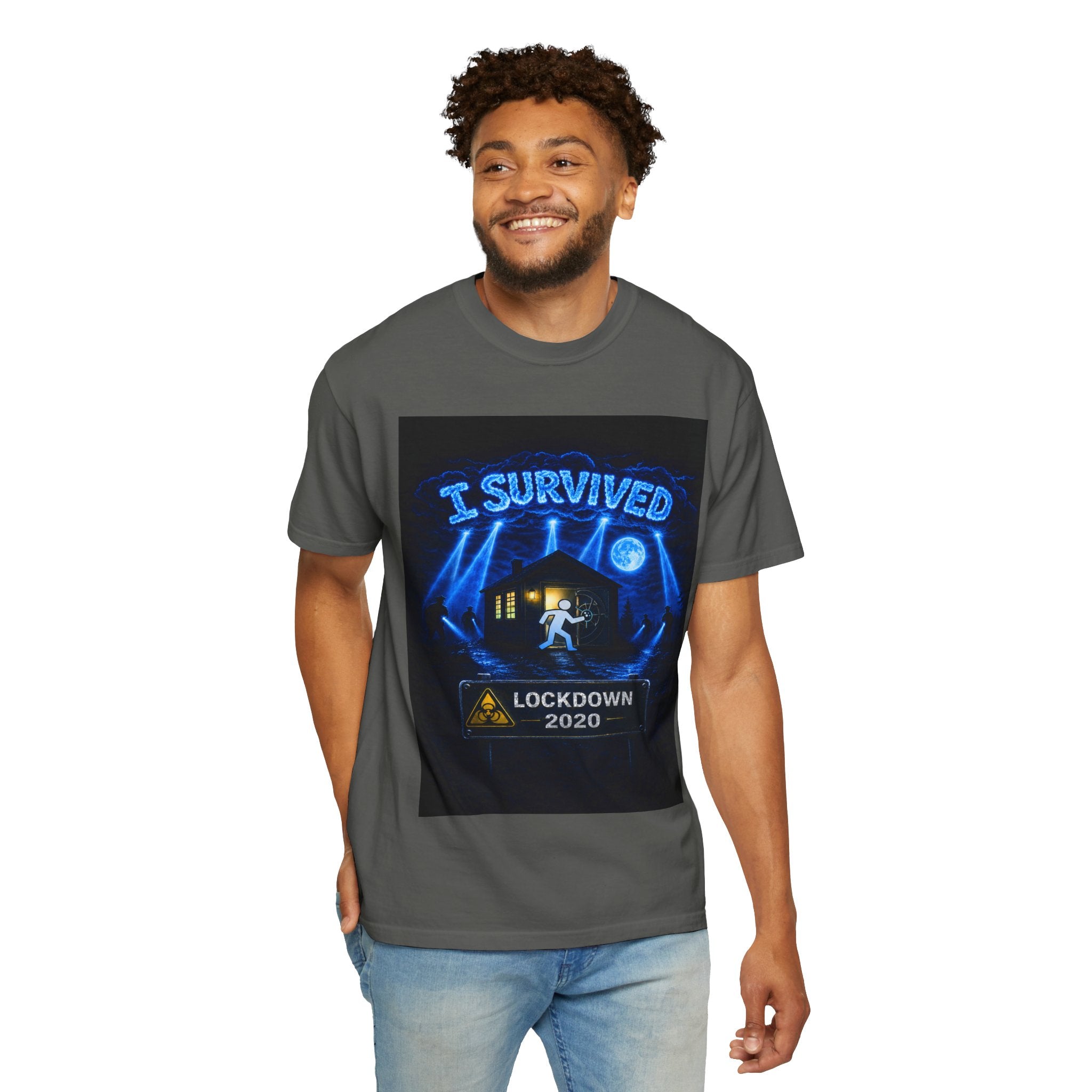 I Survived 2020 — LOCKDOWN S3:E1: "Quarantine" Unisex Garment-Dyed T-shirt