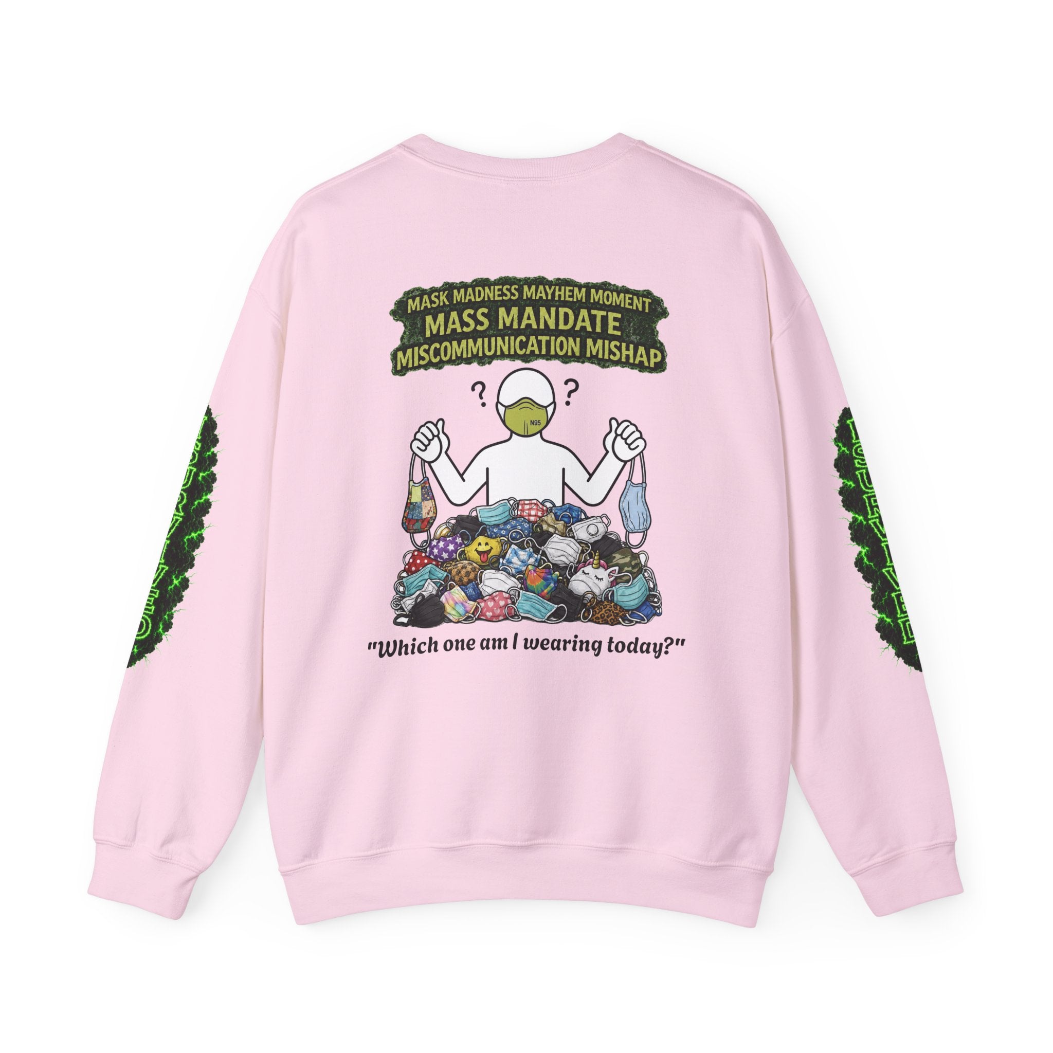 I Survived 2020 — Director's Cut S1:E4 "Mask Madness Mayhem Moment" | Pandemic Edition Unisex Heavy Blend™ Crewneck Sweatshirt
